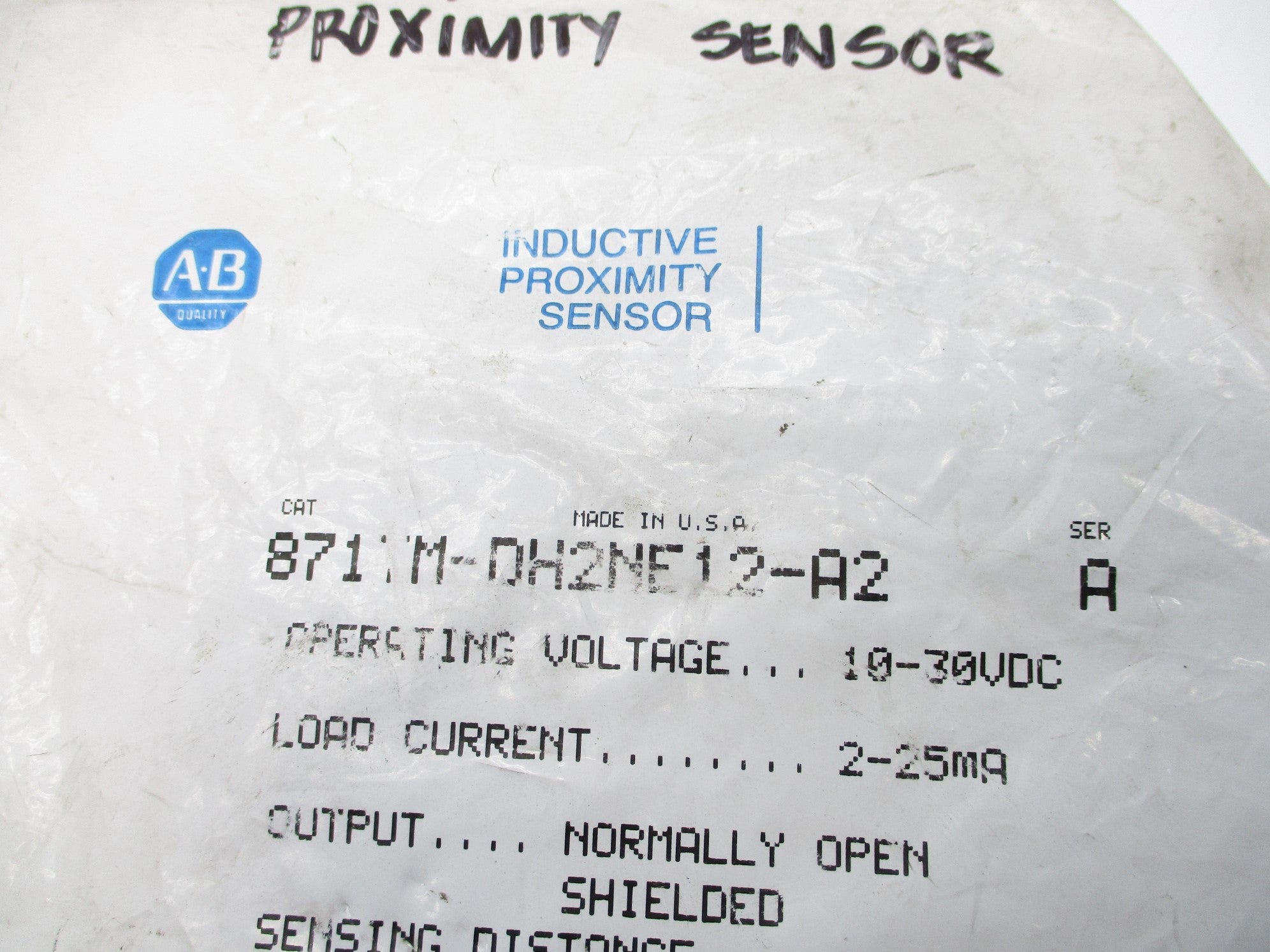 INDUSTRIAL SPARE PART 871TM-DH2NE12-A2 SER. A 10-30VDC NSMP