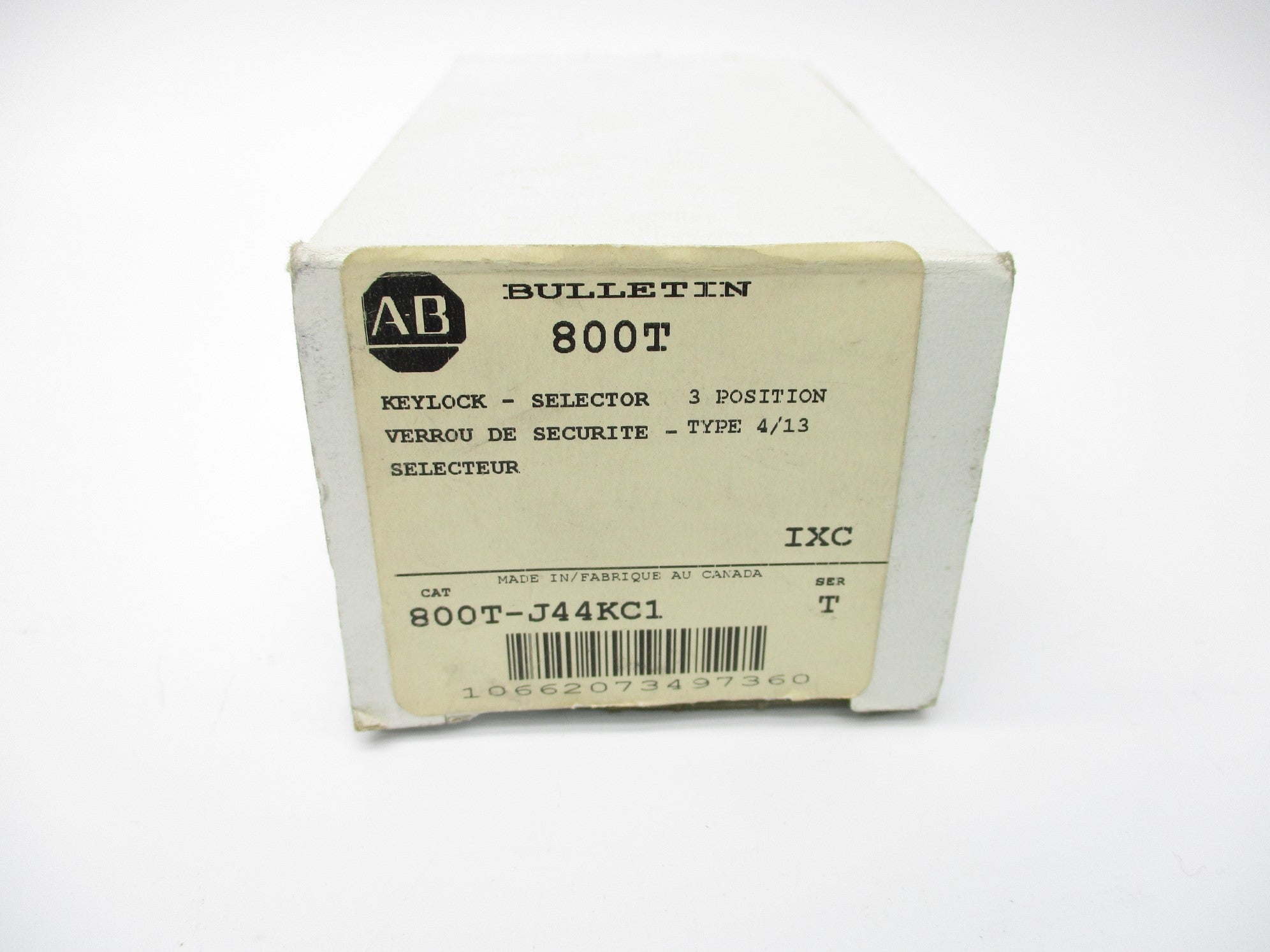 INDUSTRIAL SPARE PART 800T-J44KC1 SER. T (NO KEY) (WH) NSMP