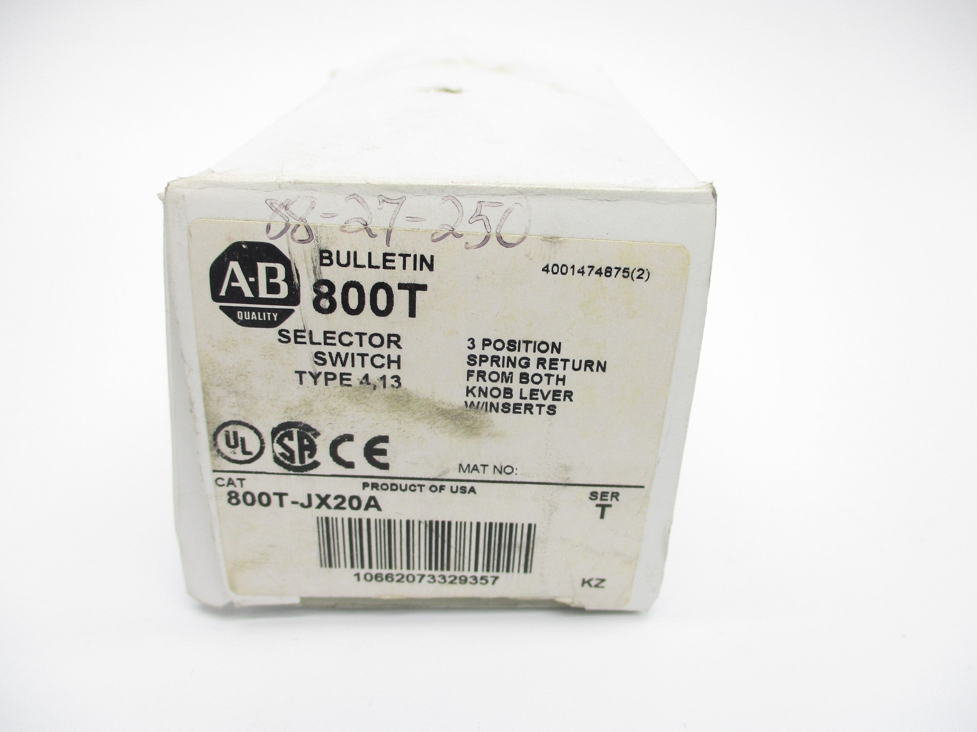 INDUSTRIAL SPARE PART 800T-JX20A SER. T (WH) NSMP