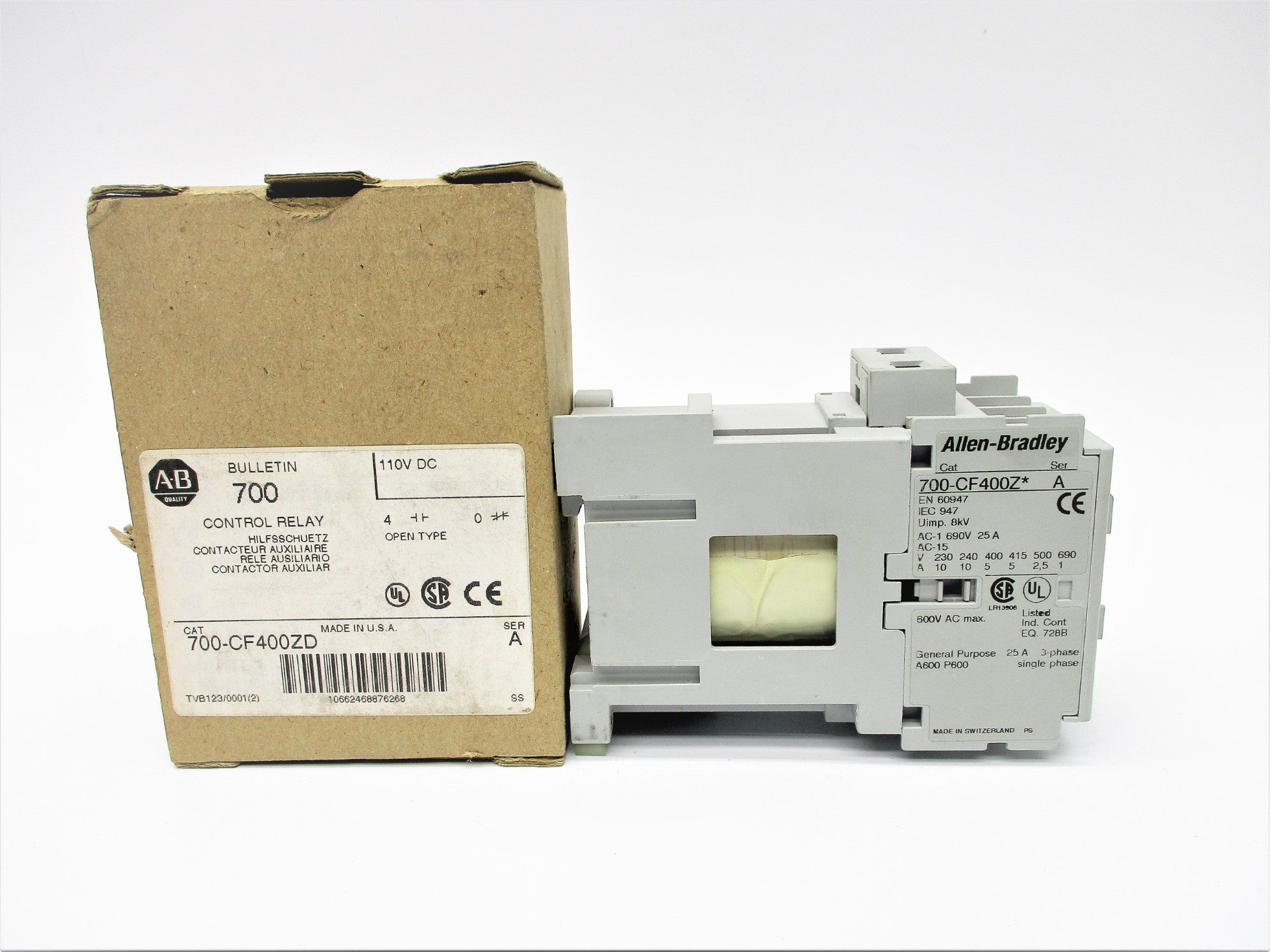 INDUSTRIAL SPARE PART 700-CF400ZD SER. A 110VDC (BR/WH) NSMP