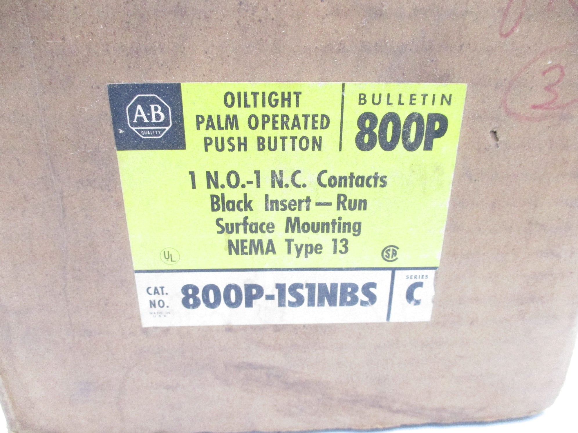 INDUSTRIAL SPARE PART 800P-1S1NBS SER. C (BK/YL) NSMP