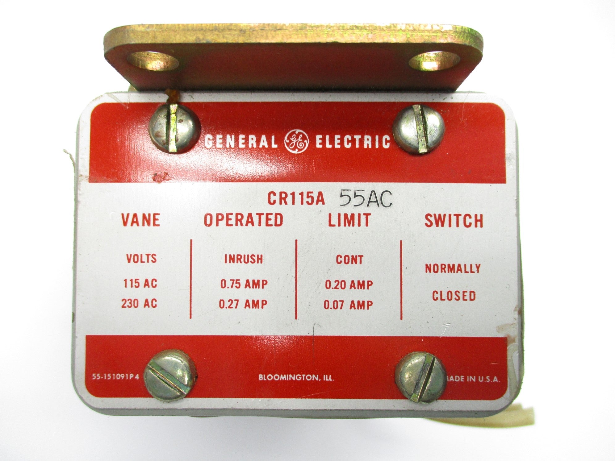 GENERAL ELECTRIC CR115A55AC UNMP