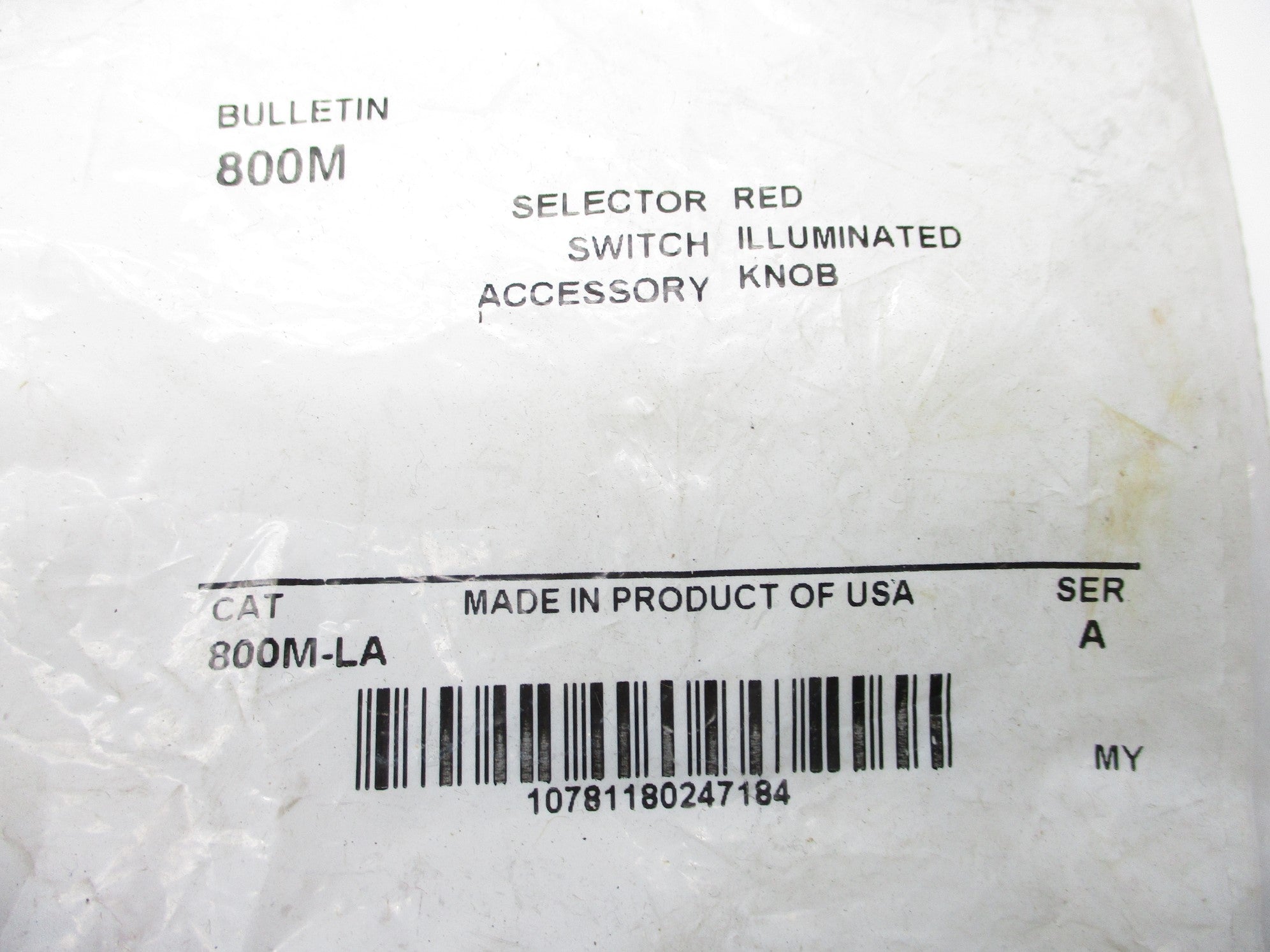 INDUSTRIAL SPARE PART 800M-LA SER. A (WH) NSMP