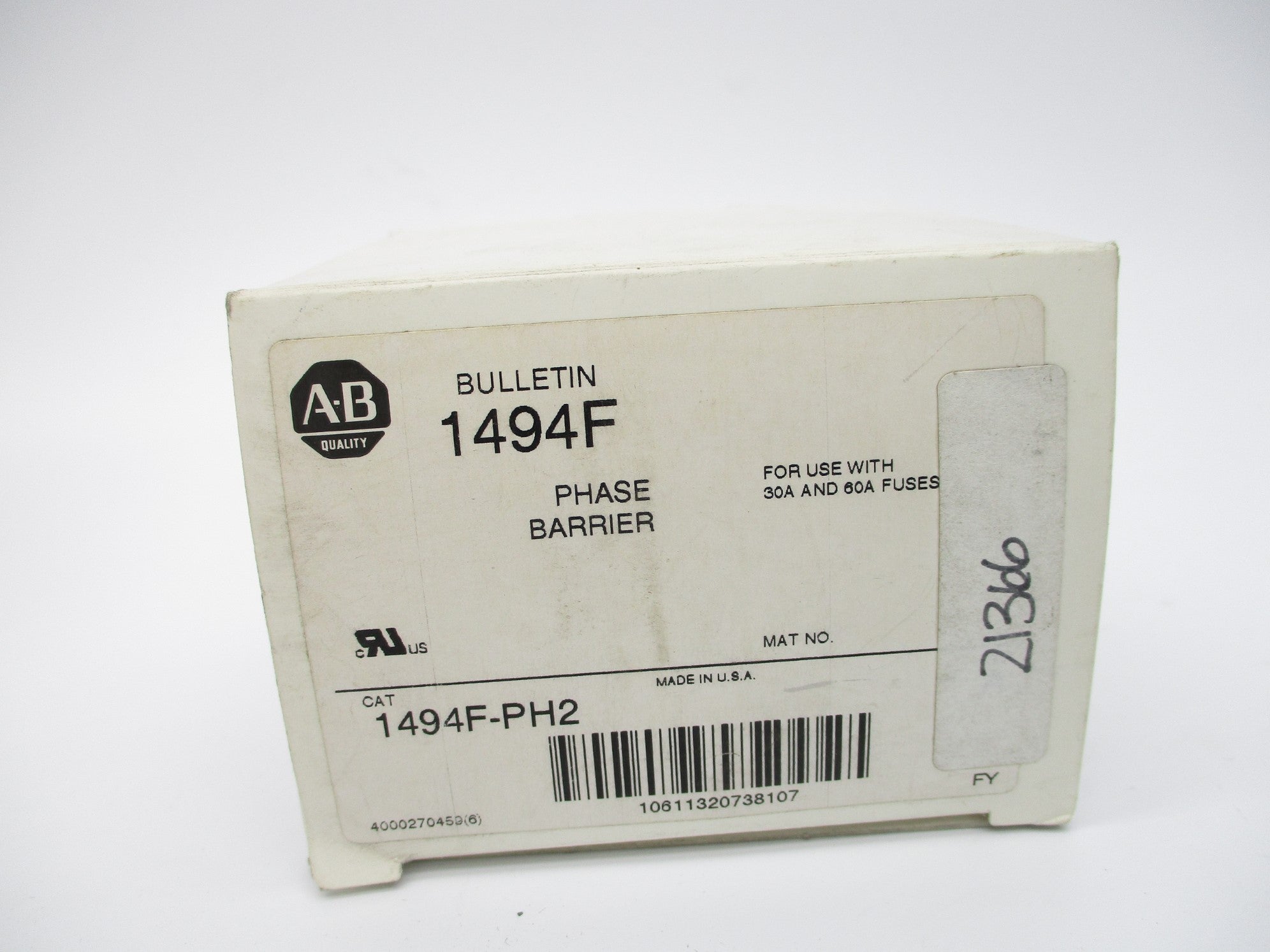 ALLEN BRADLEY 1494F-PH2 SER. A (WH) NSMP