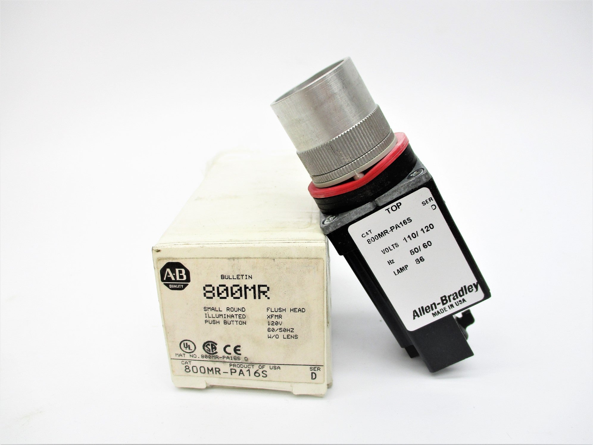 ALLEN BRADLEY 800MR-PA16S SER. D (WH) NSMP