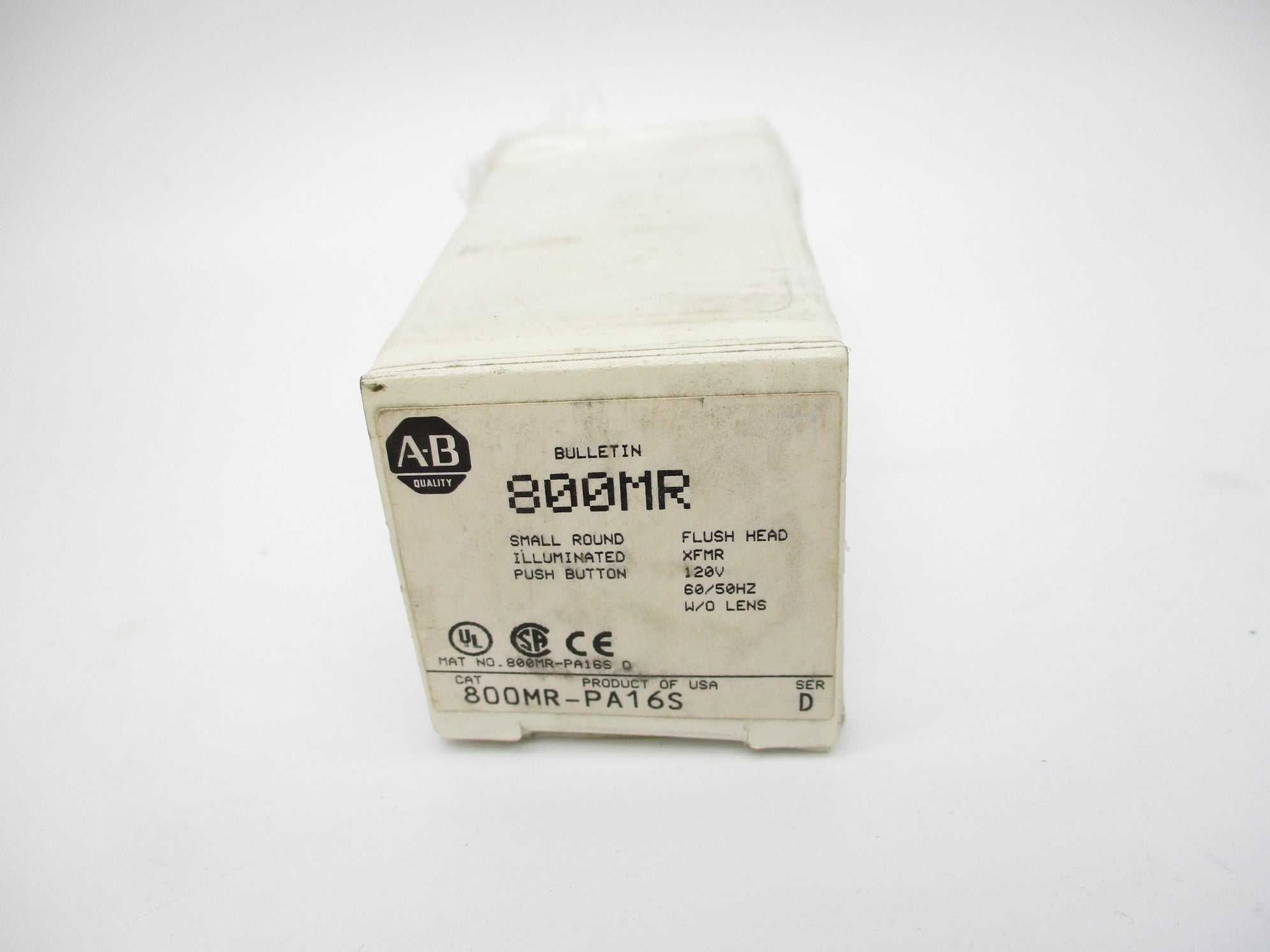ALLEN BRADLEY 800MR-PA16S SER. D (WH) NSMP
