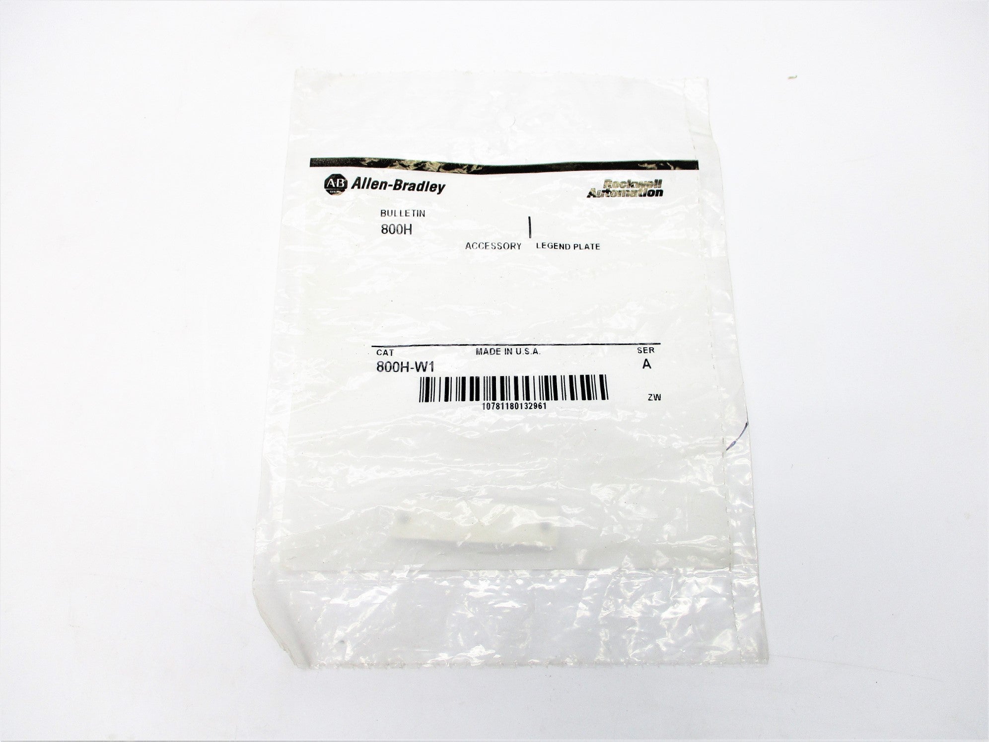 INDUSTRIAL SPARE PART 800H-W1 SER. A NSMP