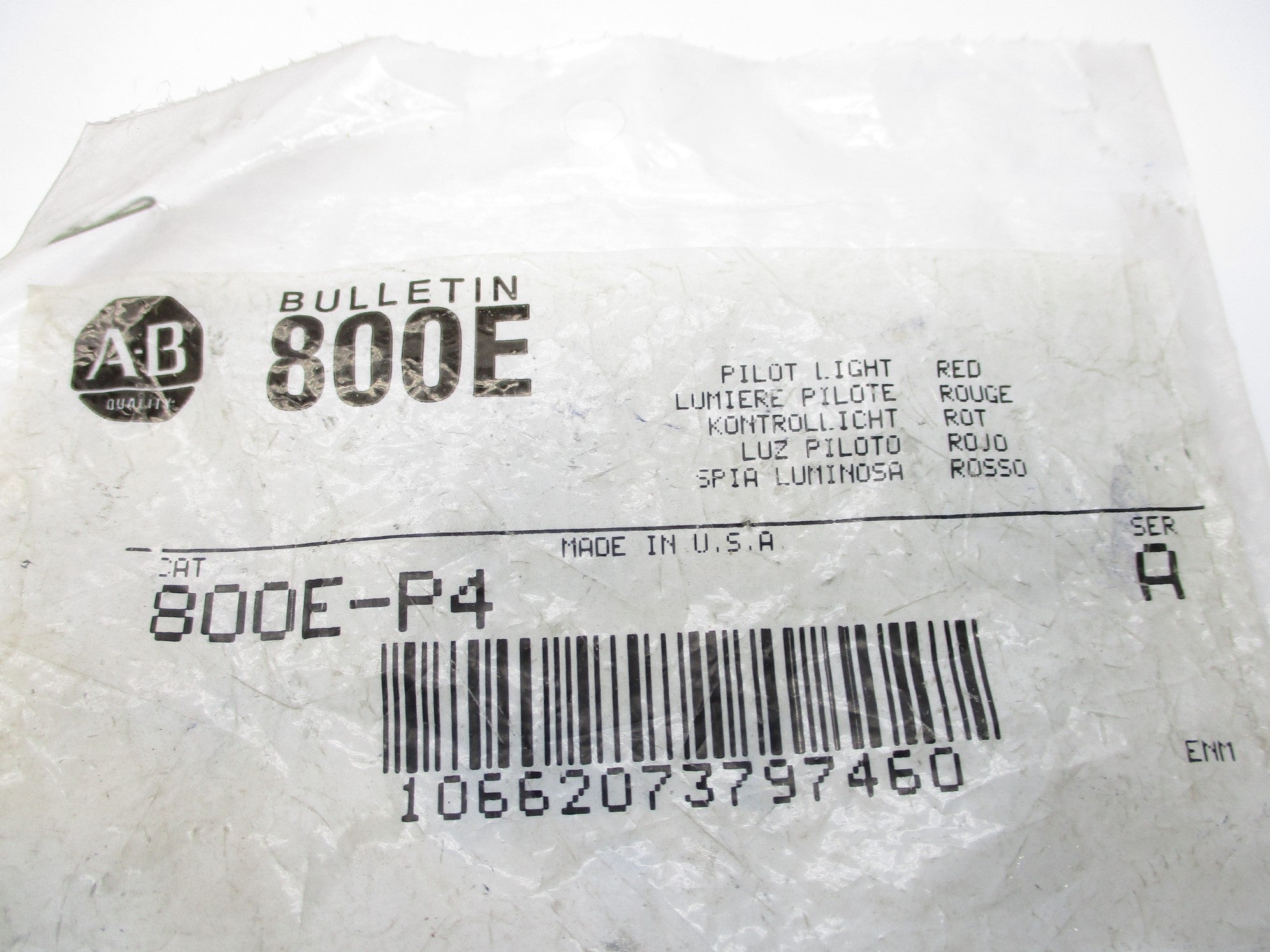 INDUSTRIAL SPARE PART 800E-P4 SER. A NSMP