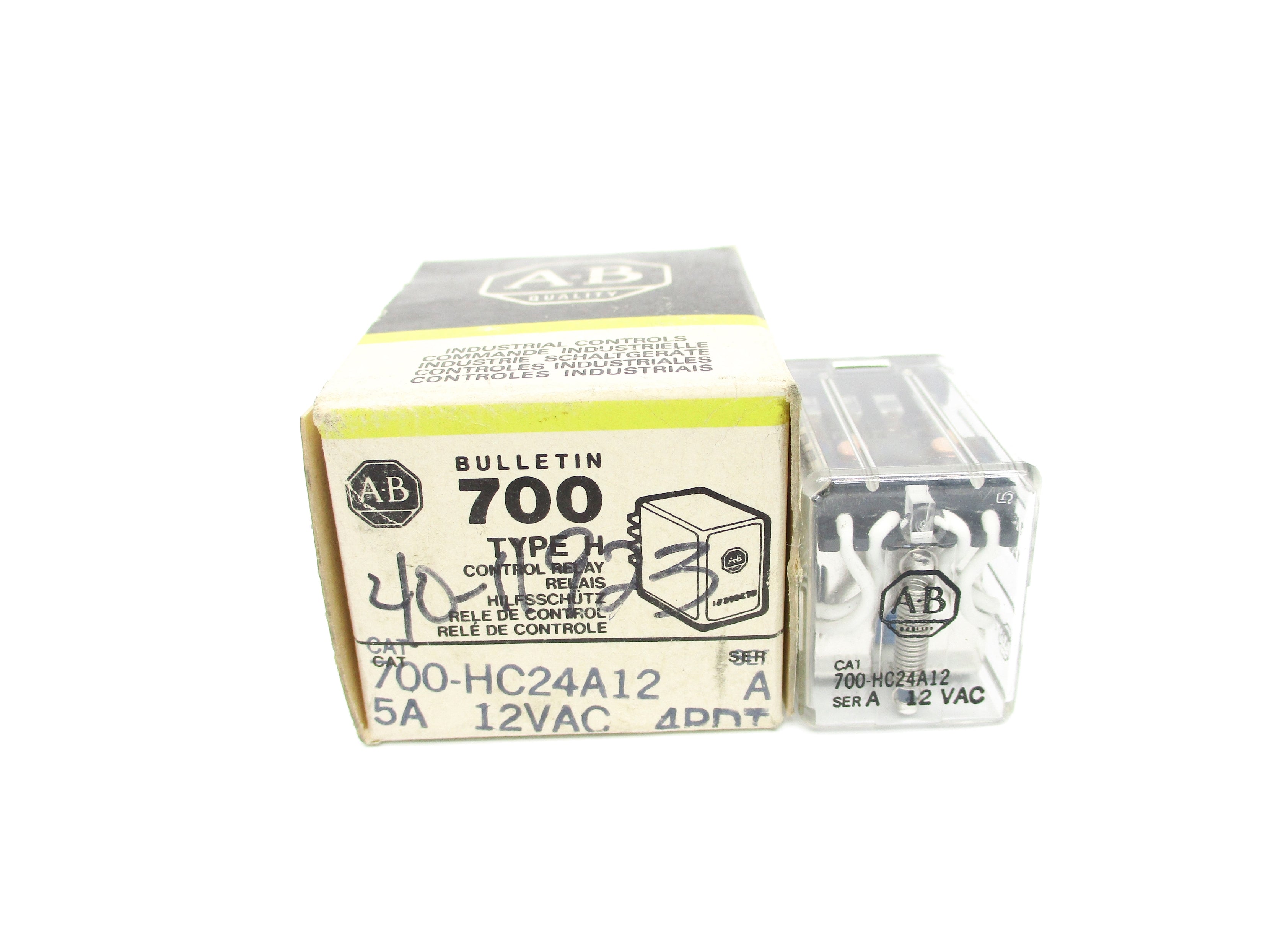INDUSTRIAL SPARE PART 700-HC24A12 SER. A 5A 12VAC (BK/YL) NSMP