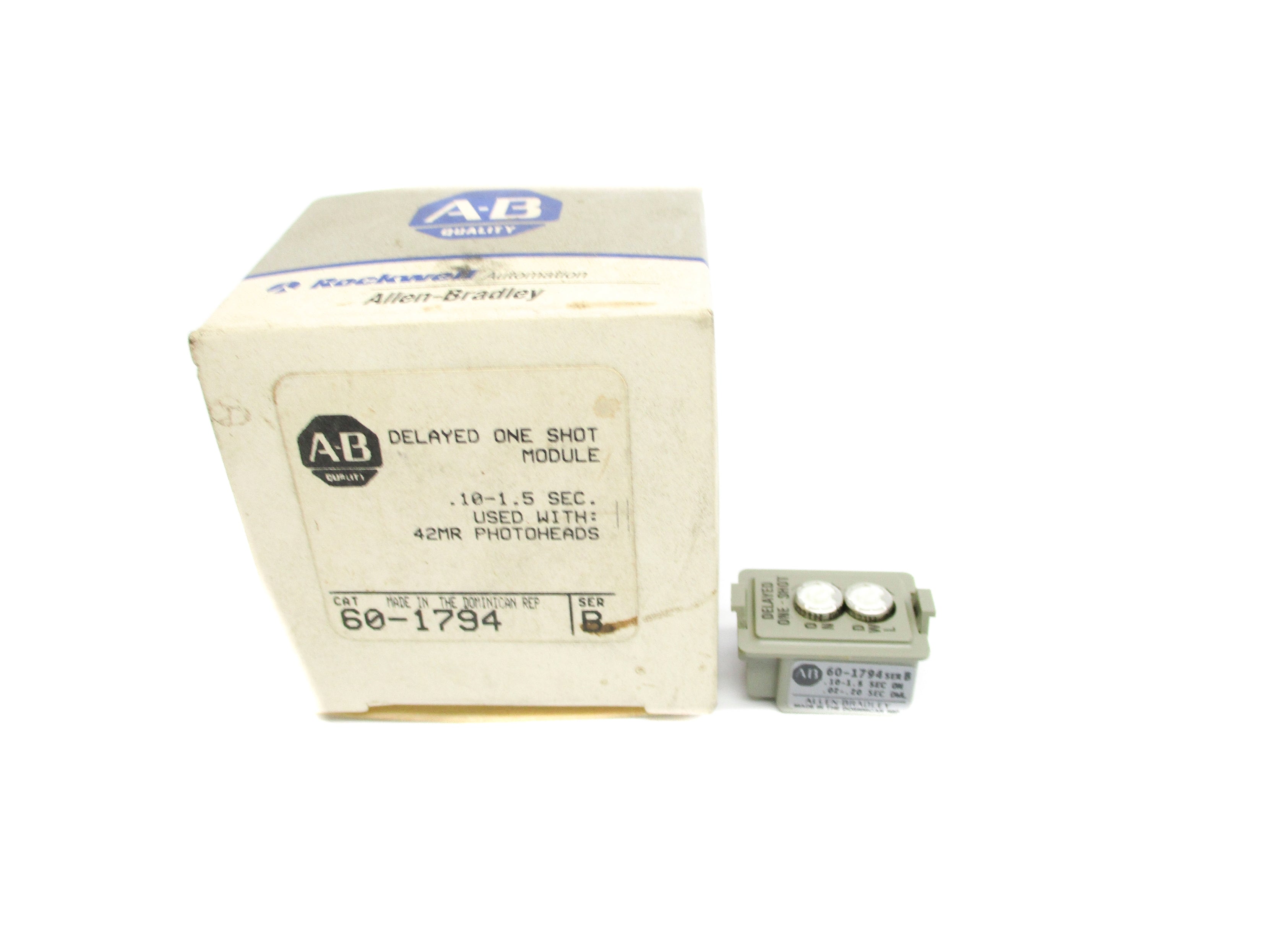 ALLEN BRADLEY 60-1794 SER. B .10-1.5S (GY/BL) NSMP