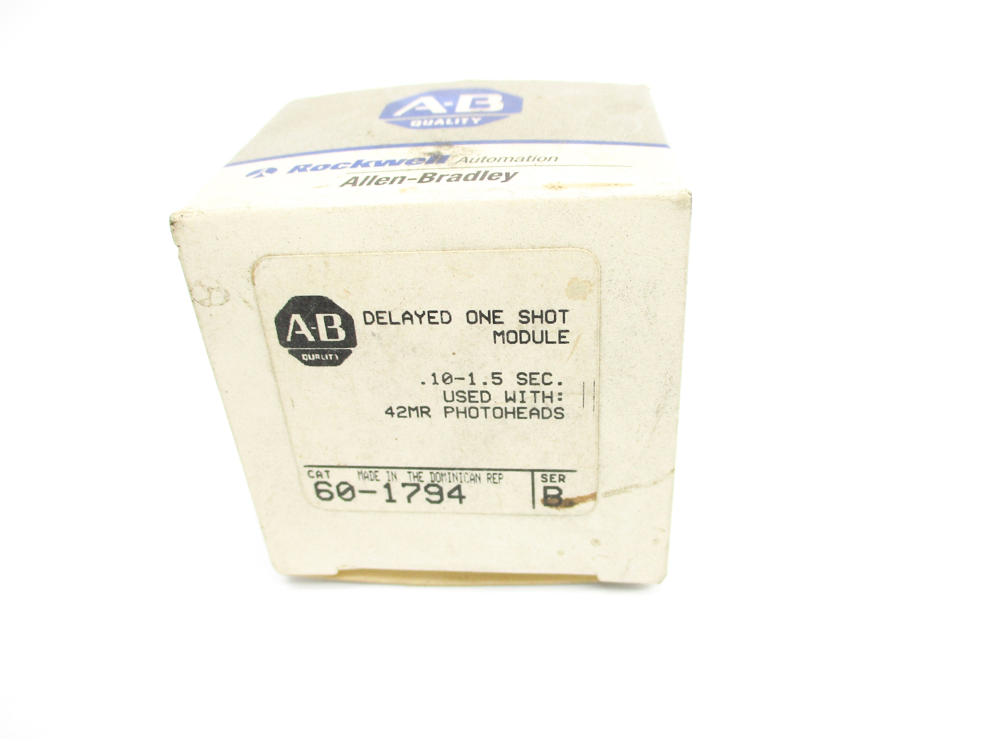 ALLEN BRADLEY 60-1794 SER. B .10-1.5S (GY/BL) NSMP
