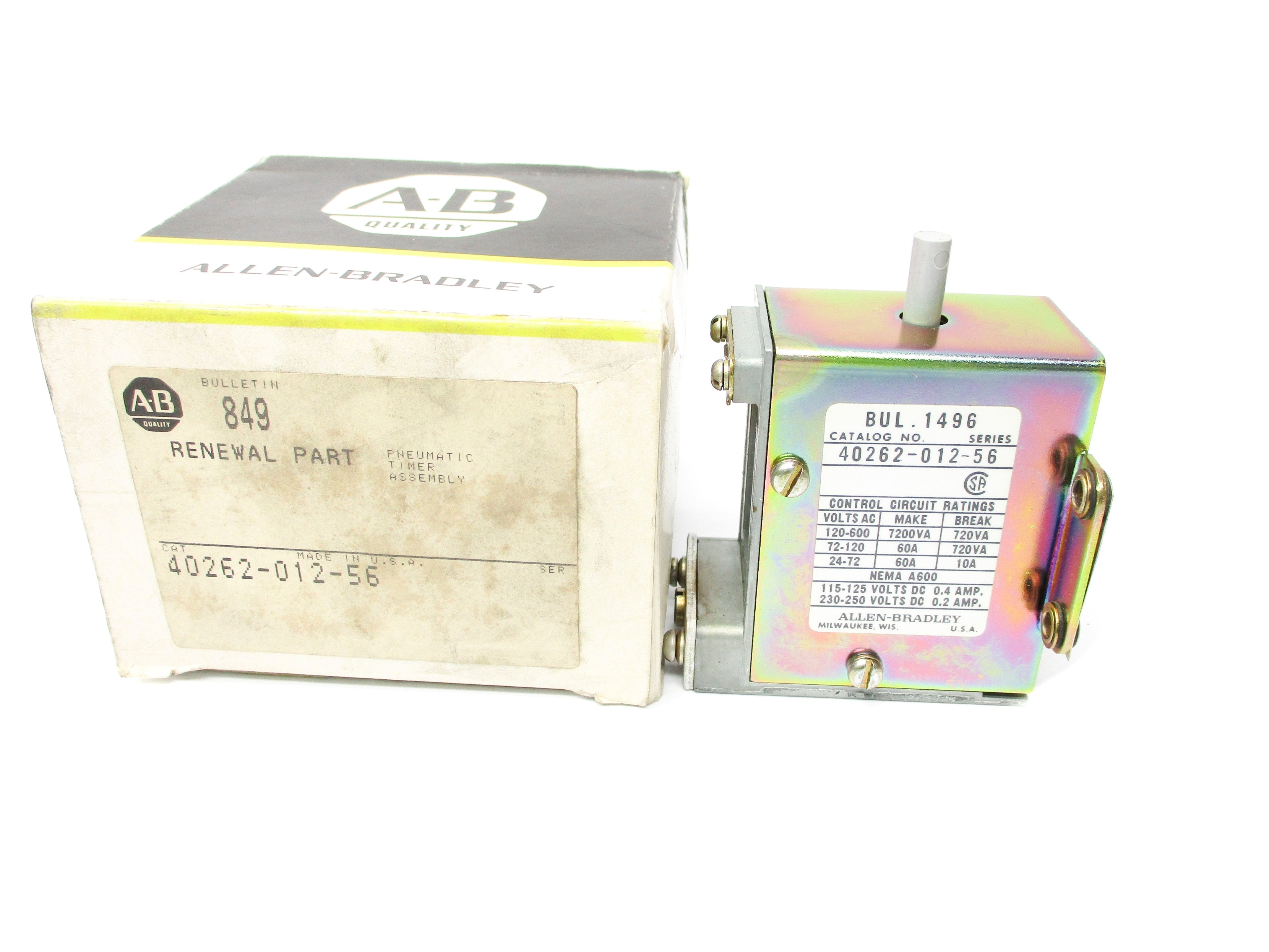 ALLEN BRADLEY 40262-012-56 (BK/YL) NSMP