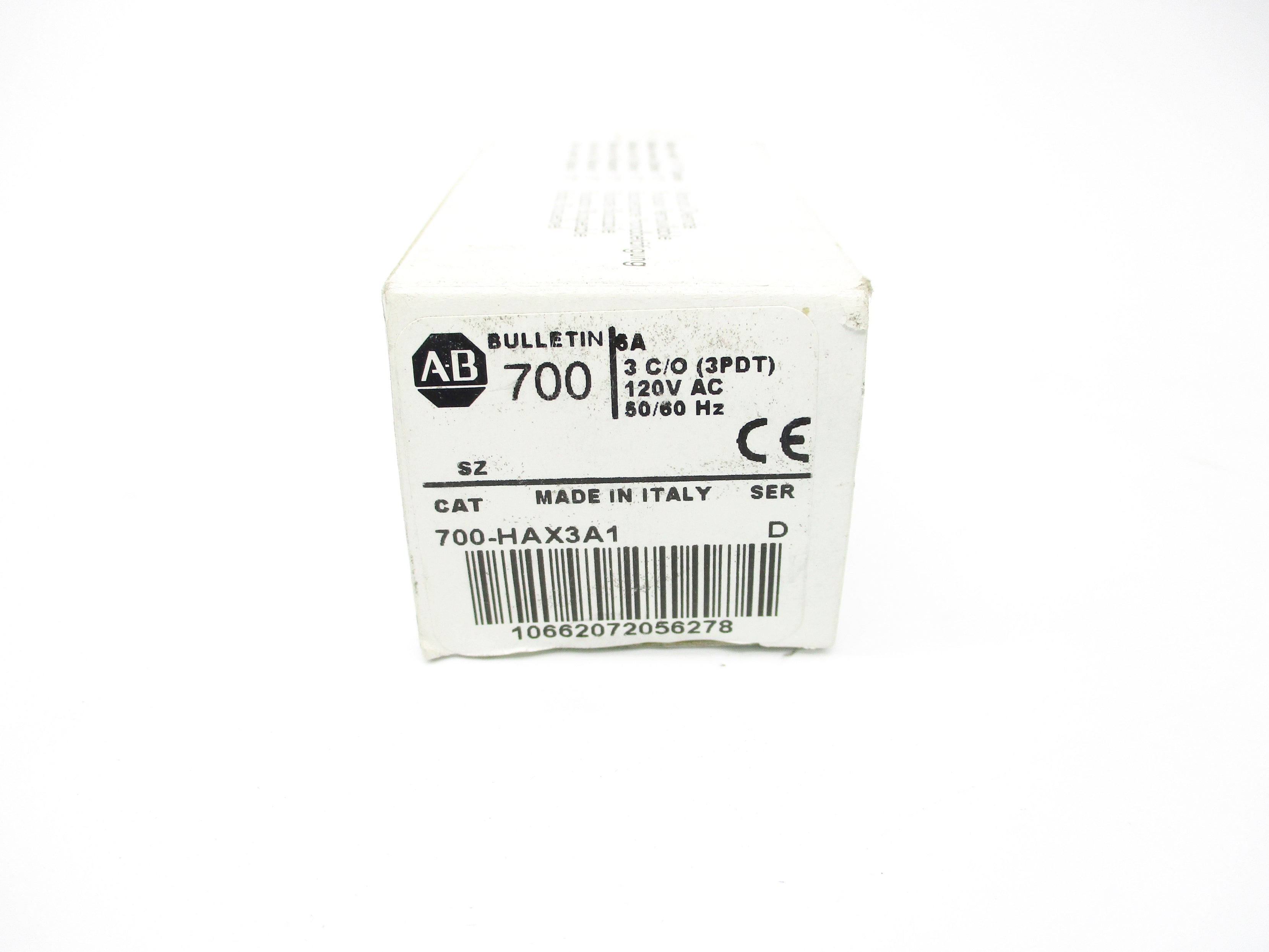 INDUSTRIAL SPARE PART 700-HAX3A1 SER. D 5A 120VAC (WH) NSMP