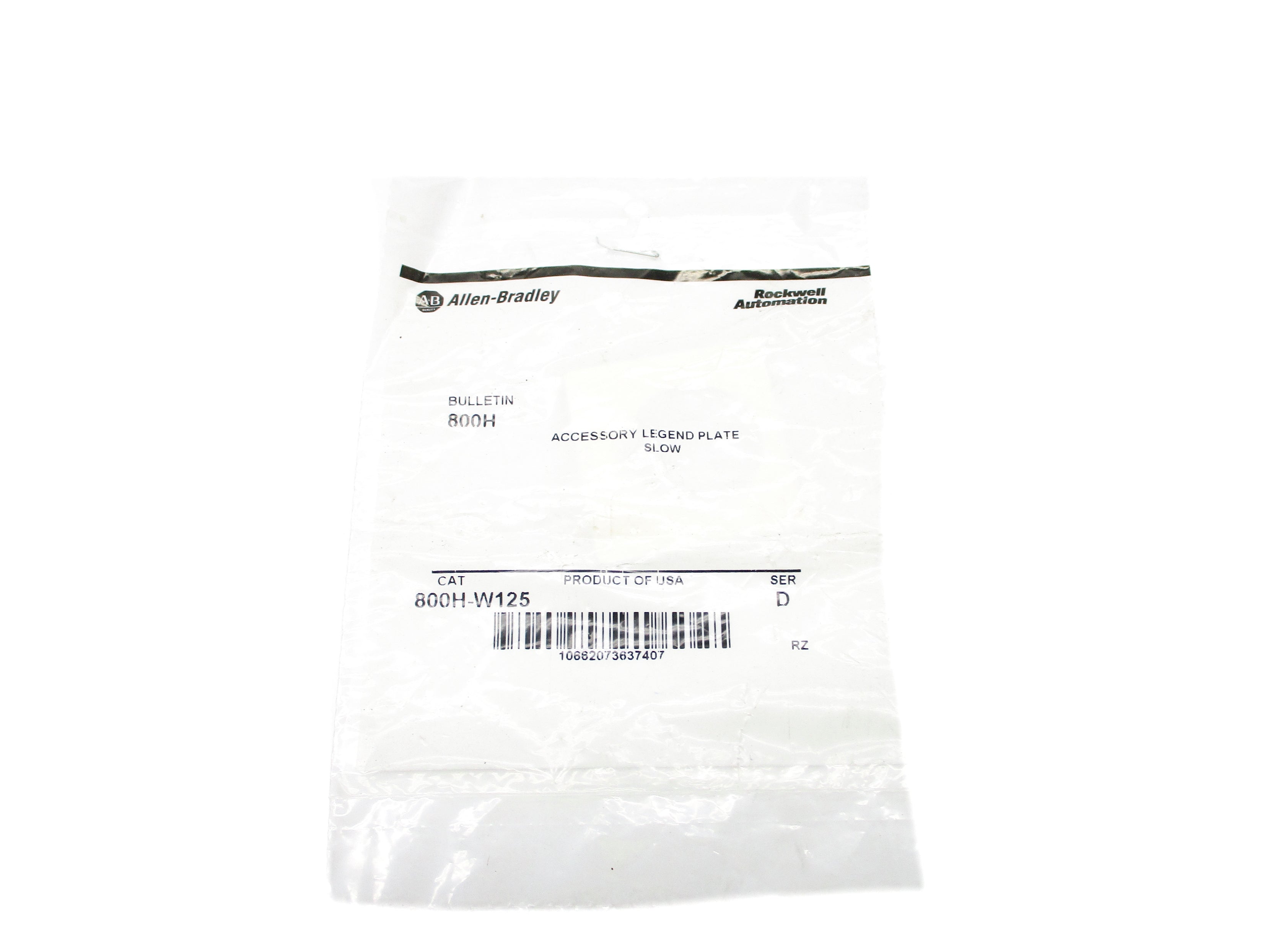 INDUSTRIAL SPARE PART 800H-W125 SER. D NSMP