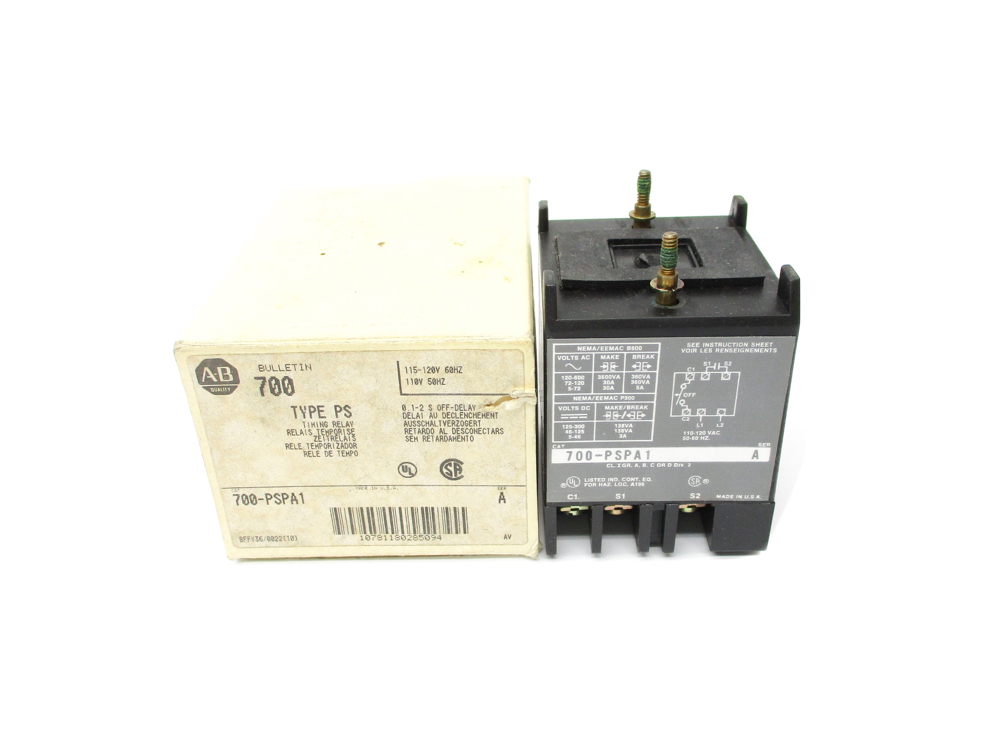 INDUSTRIAL SPARE PART 700-PSPA1 SER. A 110/120V (WH) NSMP