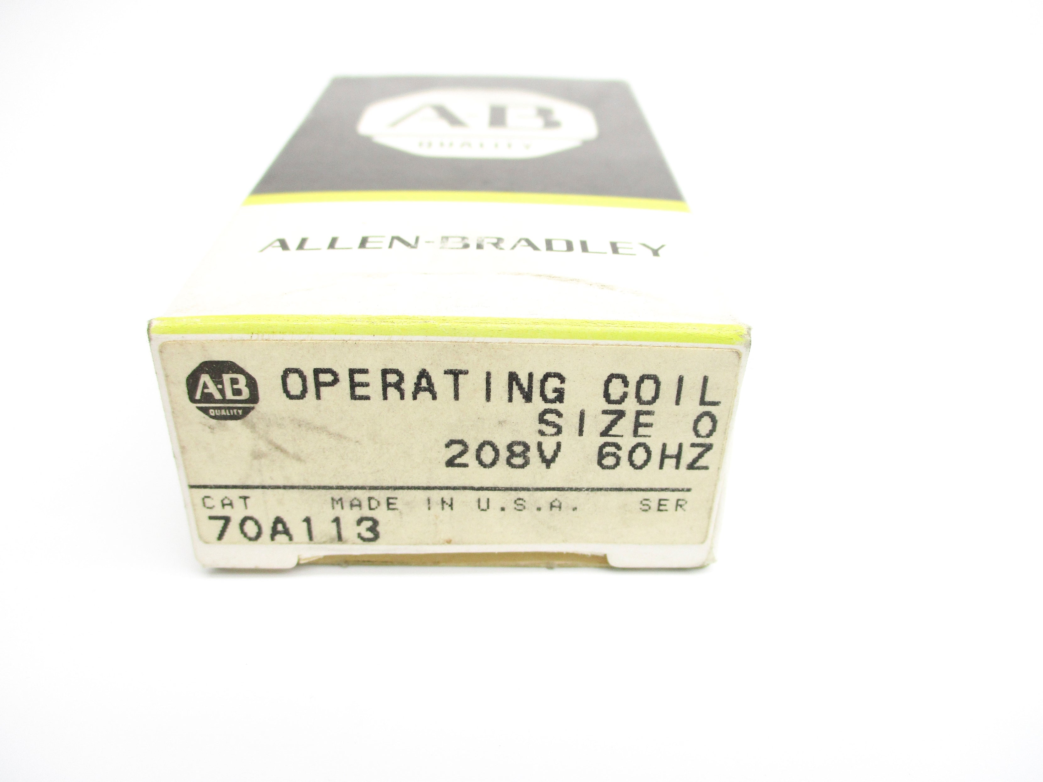 INDUSTRIAL SPARE PART 70A113 208V (BK/YL) NSMP