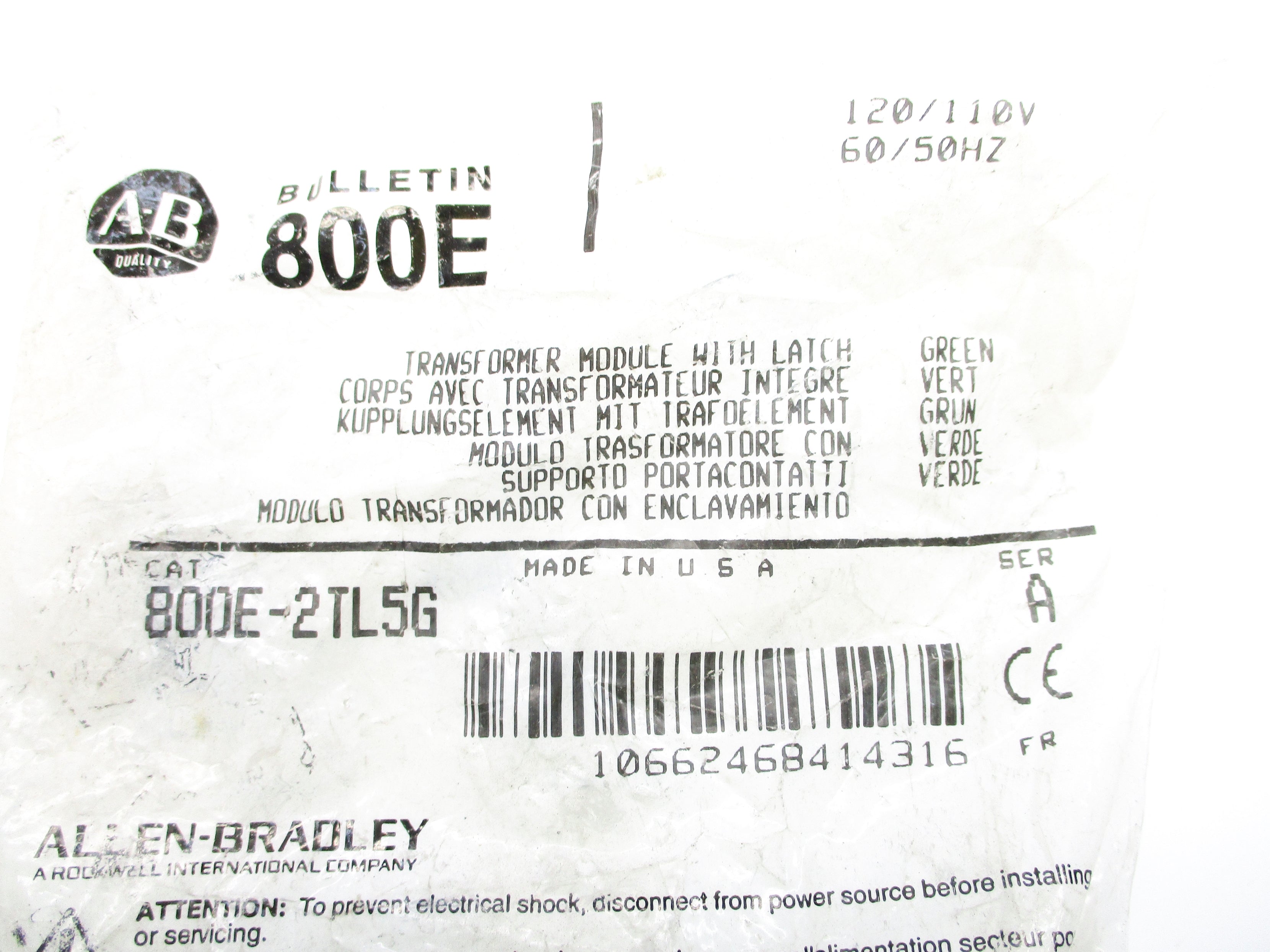 INDUSTRIAL SPARE PART 800E-2TL5G SER. A 110/120V NSMP