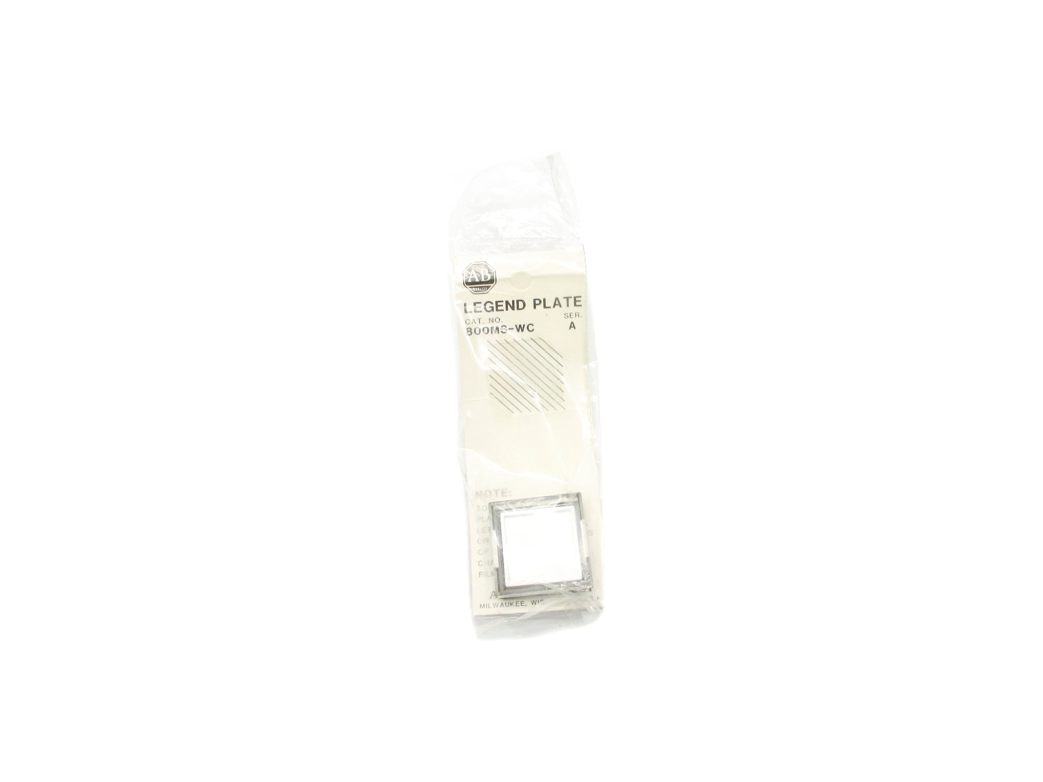 INDUSTRIAL SPARE PART 800MS-WC SER. A (WHITE) NSMP