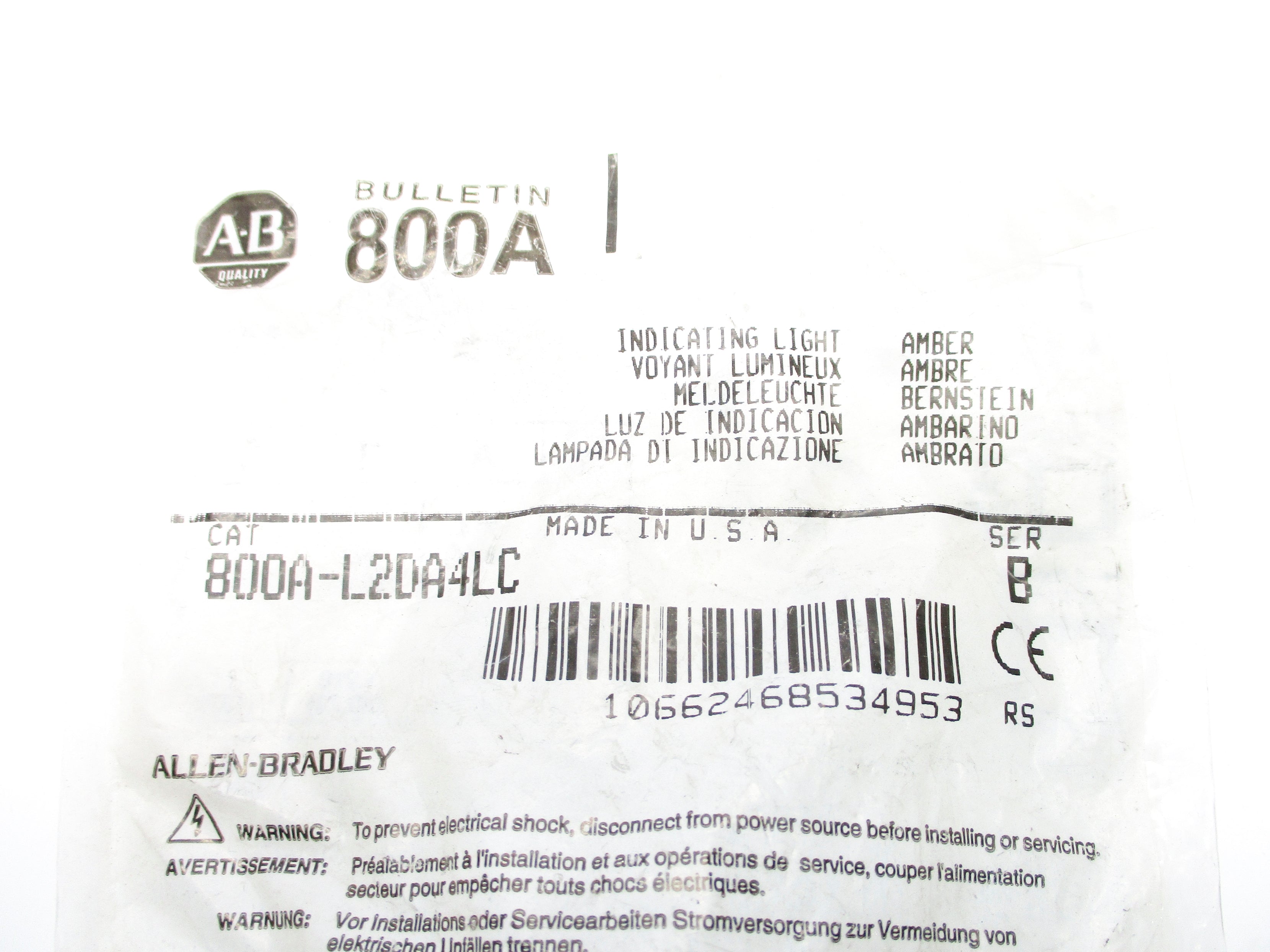 INDUSTRIAL SPARE PART 800A-L2DA4LC SER. B NSMP
