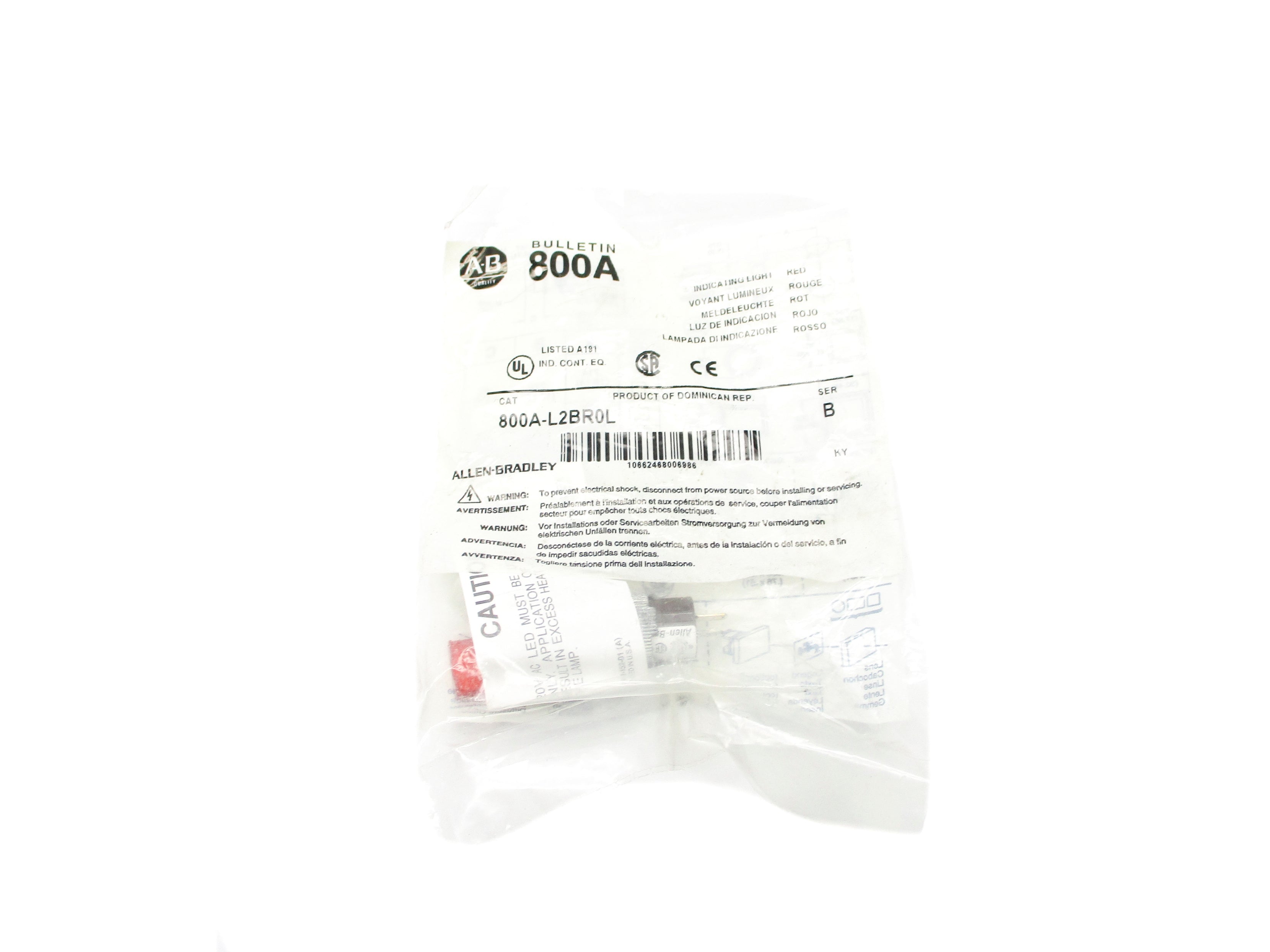 INDUSTRIAL SPARE PART 800A-L2BR0L SER. B NSMP