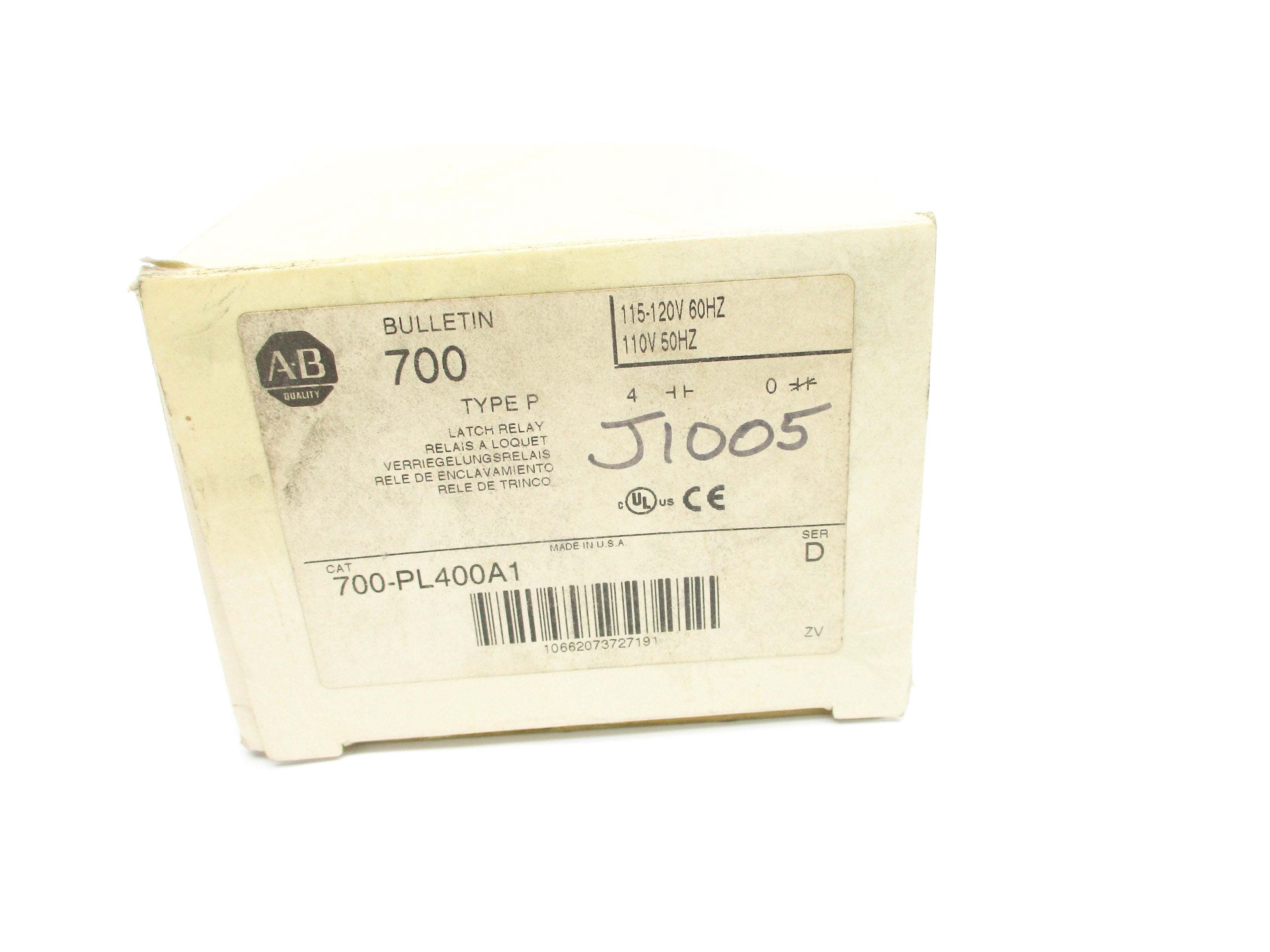 INDUSTRIAL SPARE PART 700-PL400A1 SER. D 110/120V (WH) NSMP