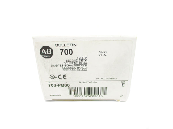 ALLEN BRADLEY 700-PB00 SER. E (WH) NSMP