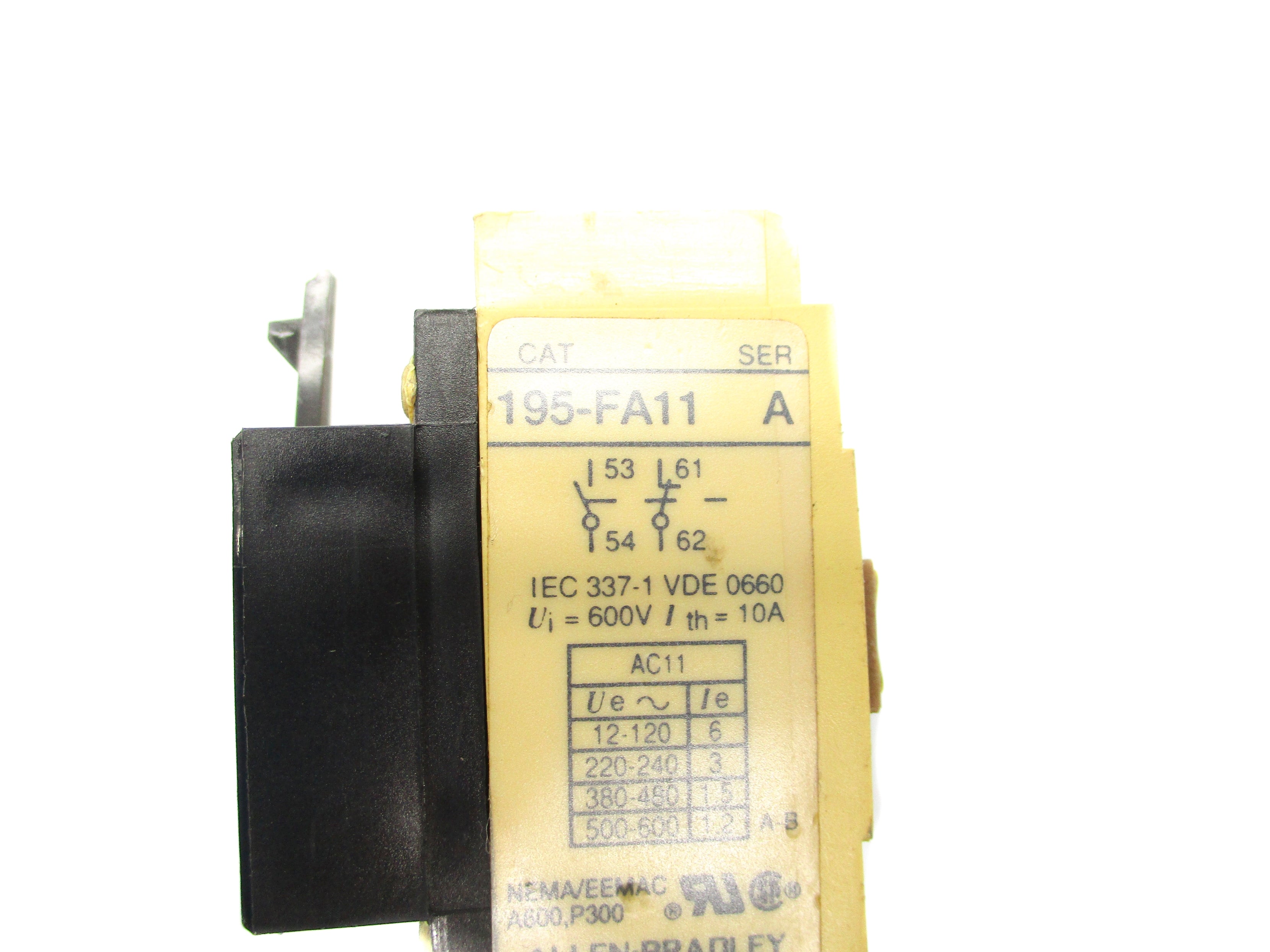 INDUSTRIAL SPARE PART 195-FA11 SER. A 500-600VAC 1.2A NSNP