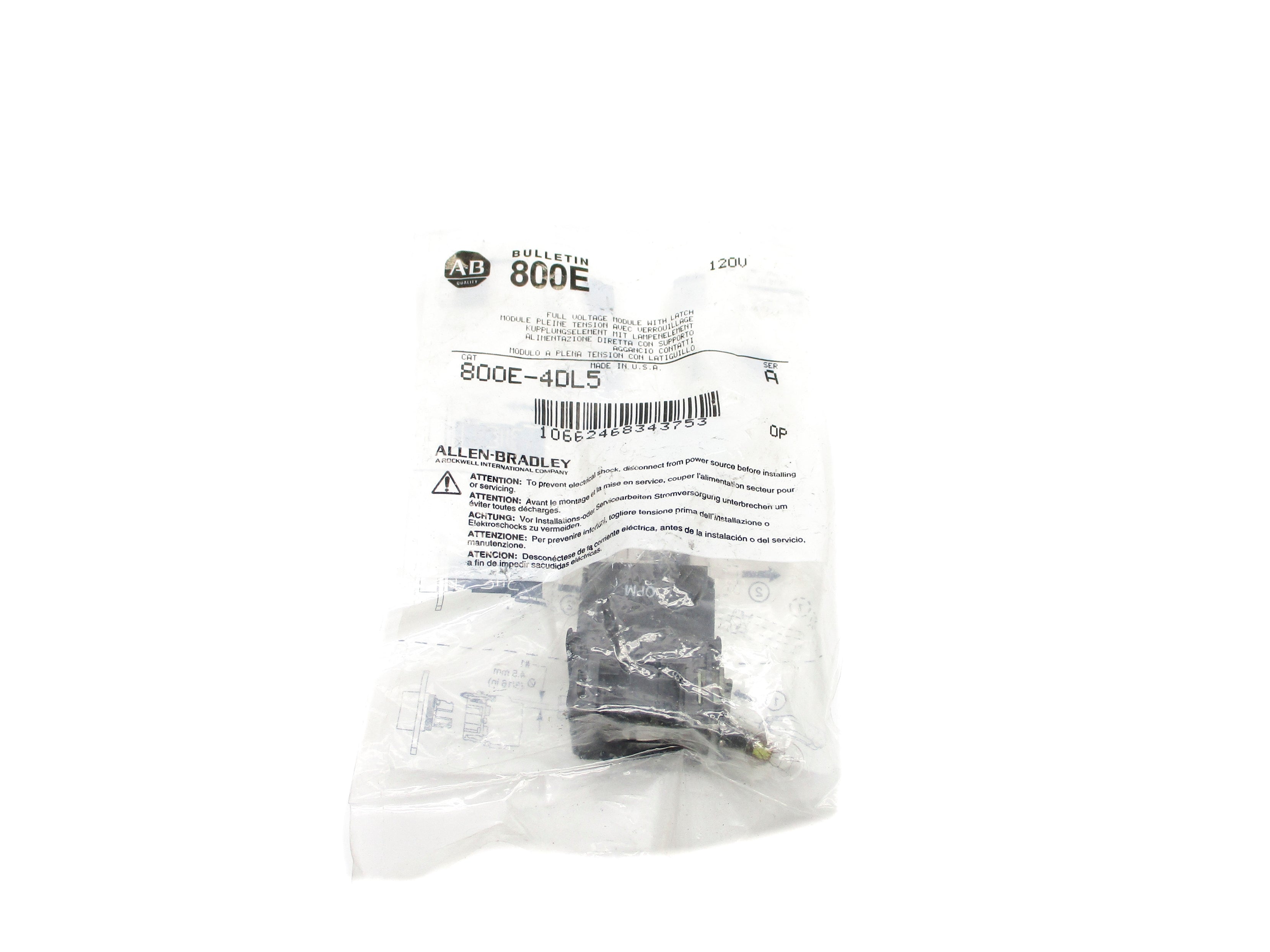 INDUSTRIAL SPARE PART 800E-4DL5 SER. A NSMP