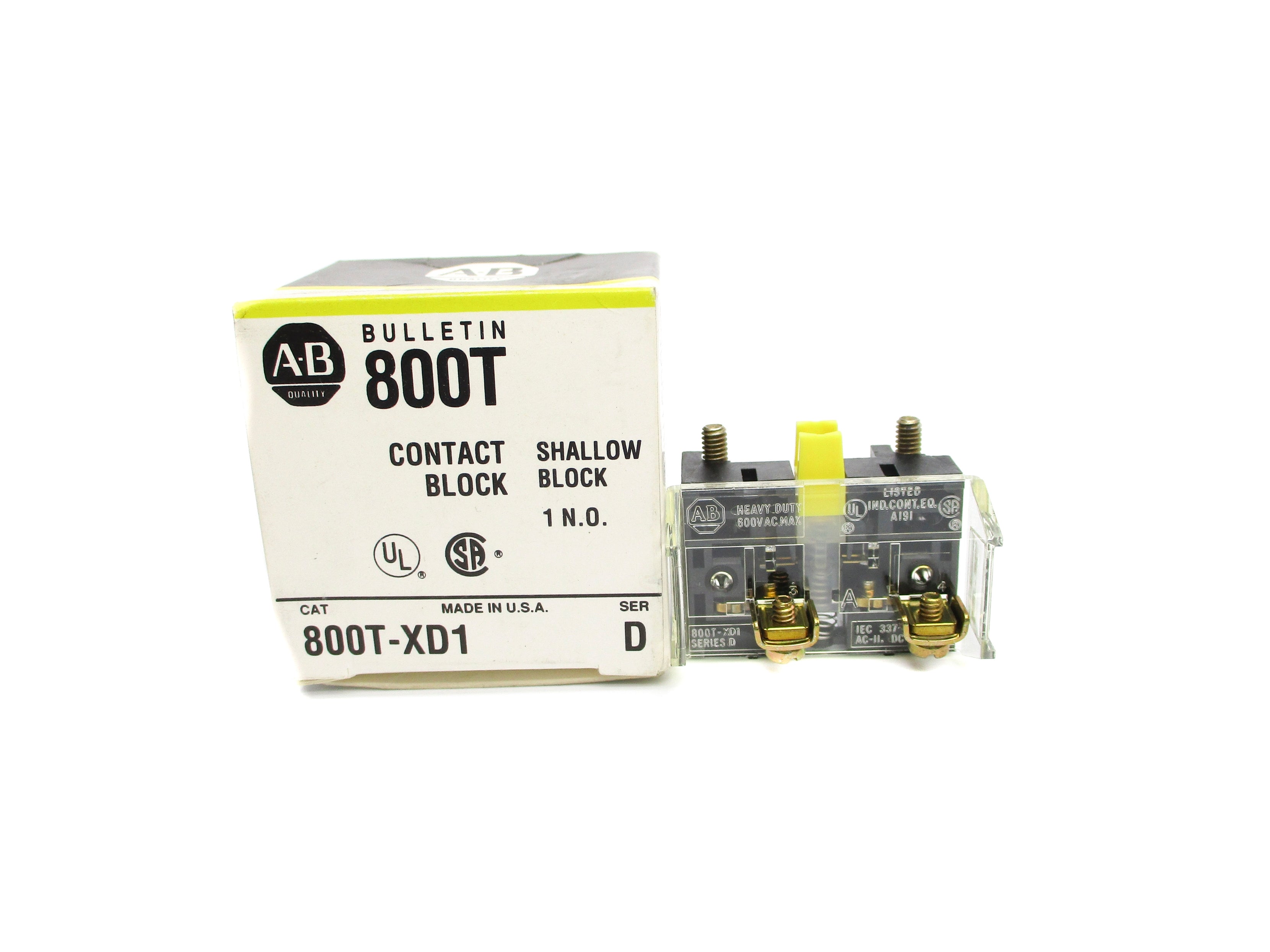 INDUSTRIAL SPARE PART 800T-XD1 SER. D 600VAC (BK/YL) NSMP