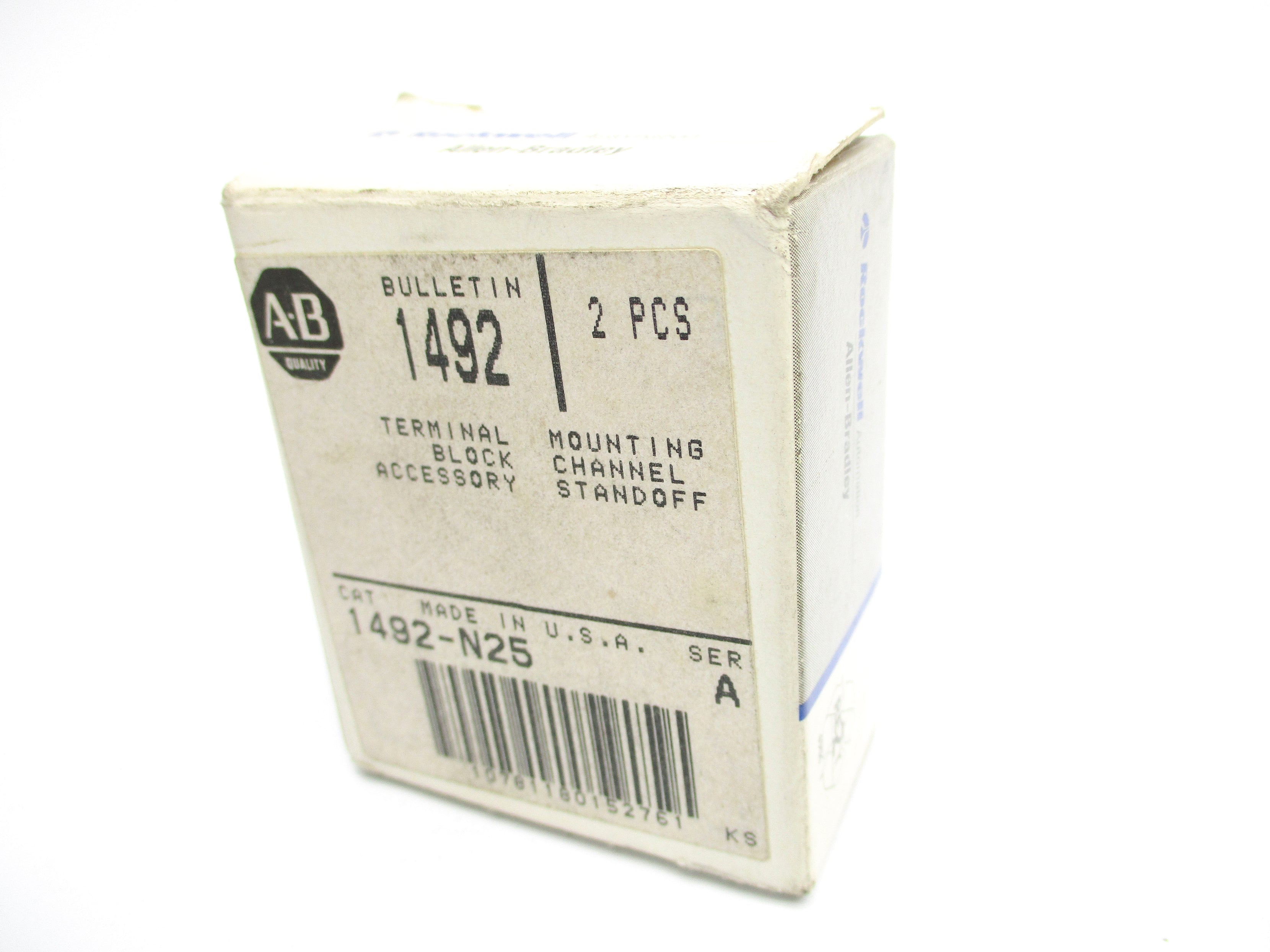 ALLEN BRADLEY 1492-N25 SER. A (PKG OF 2) (GY/BL) NSMP