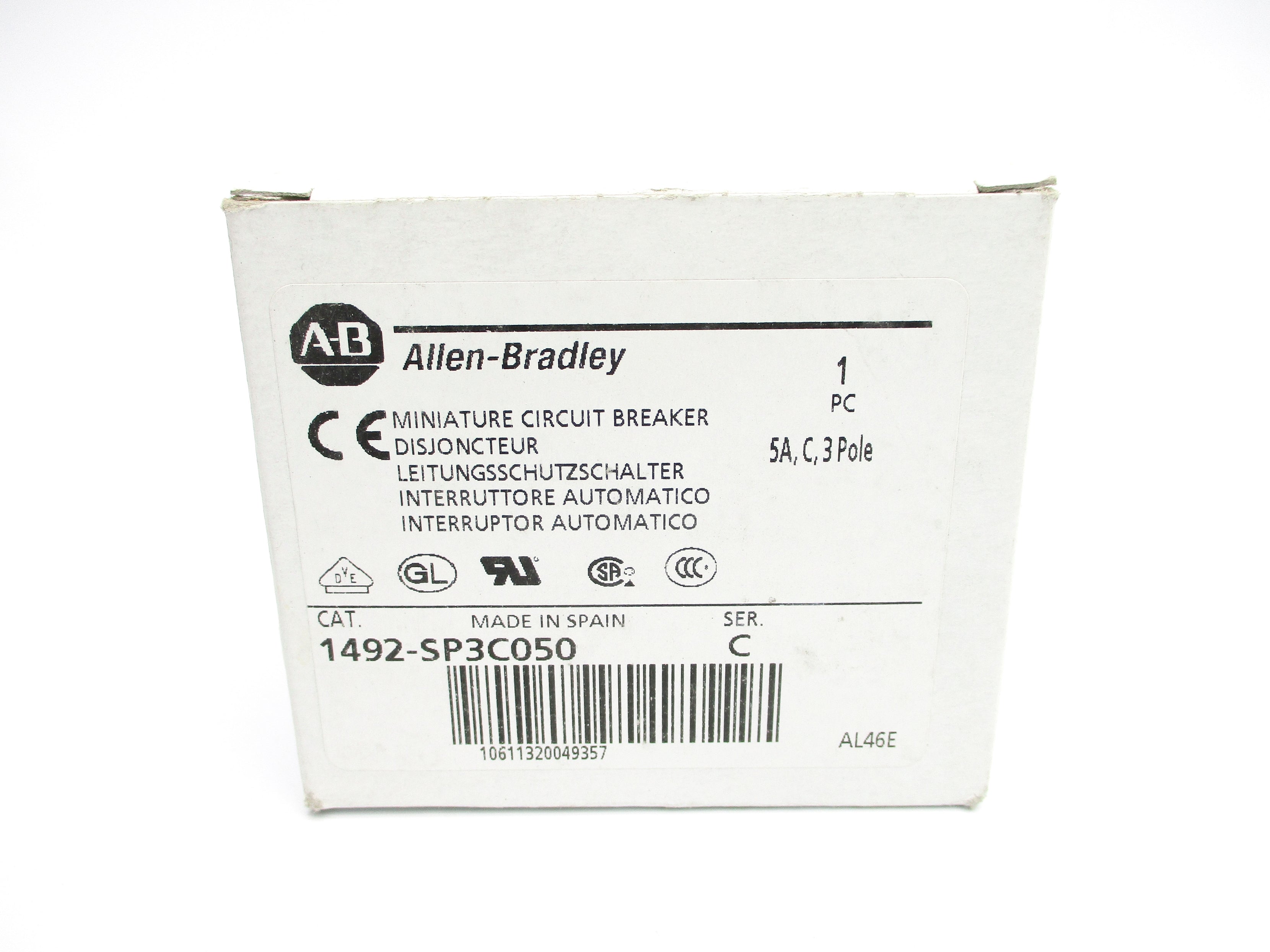 ALLEN BRADLEY 1492-SP3C050 SER. C 415VAC 5A NSMP