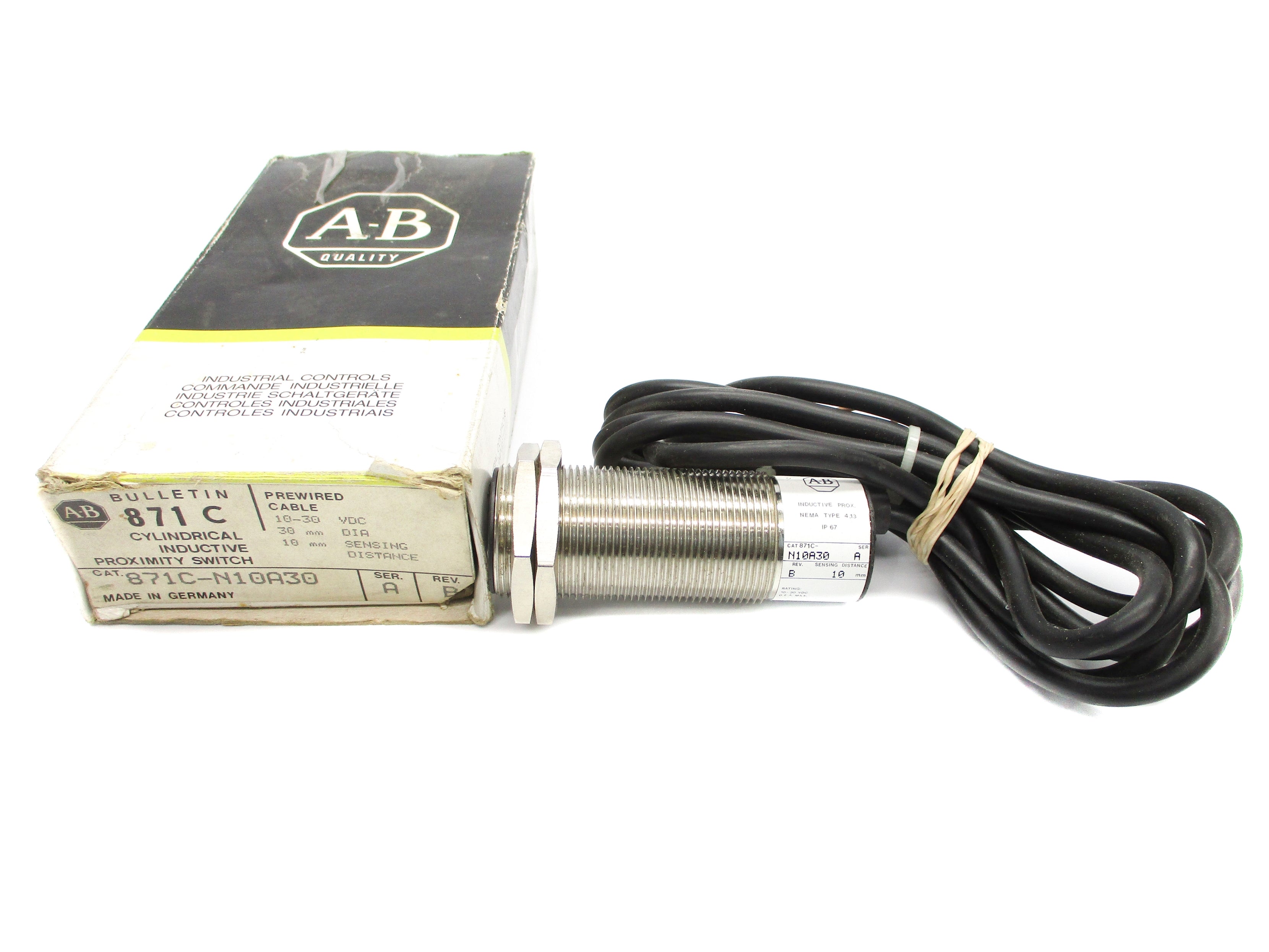 ALLEN BRADLEY 871C-N10A30 SER. A (BK/YL) NSMP