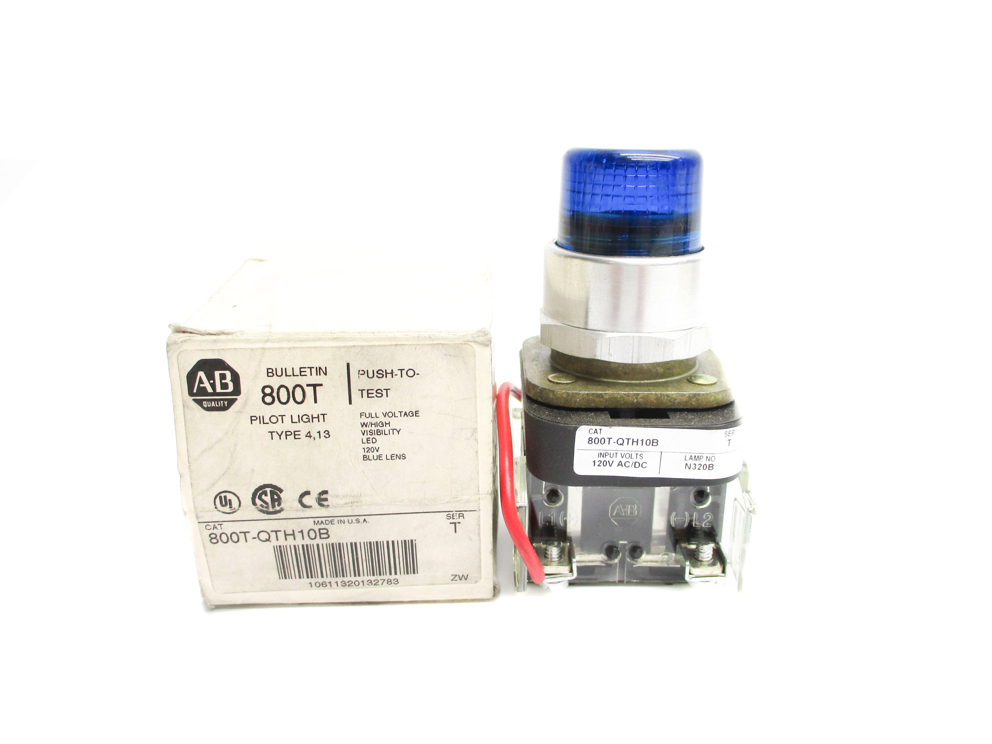 ALLEN BRADLEY 800T-QTH10B SER. T (WH) NSMP