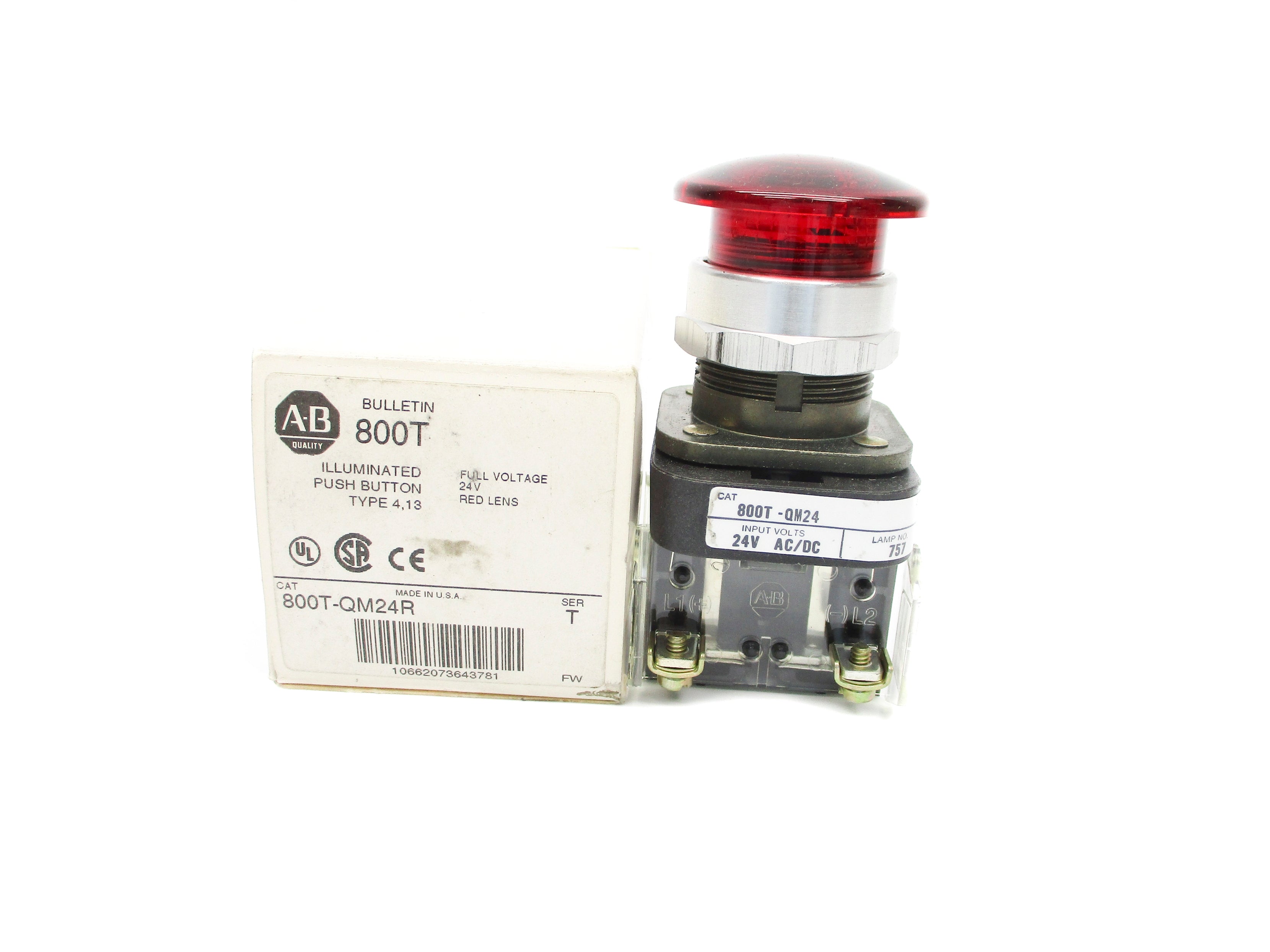 ALLEN BRADLEY 800T-QM24R SER. T (WH) NSMP