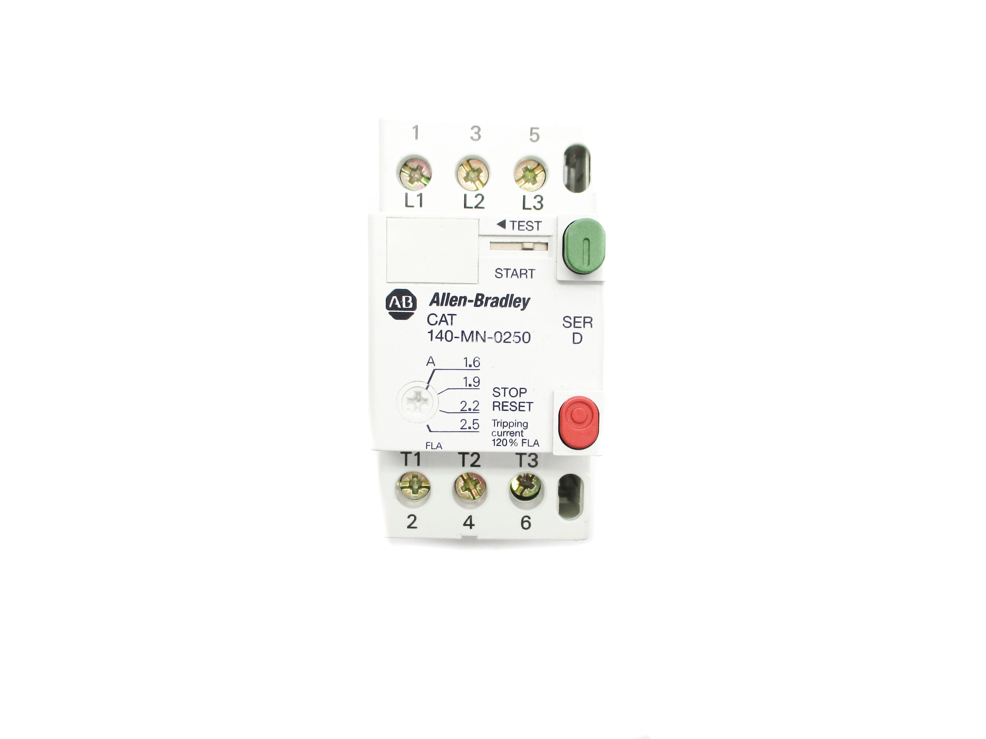 ALLEN BRADLEY 140-MN-0250 SER. D 600V 1.6-2.5A NSNP