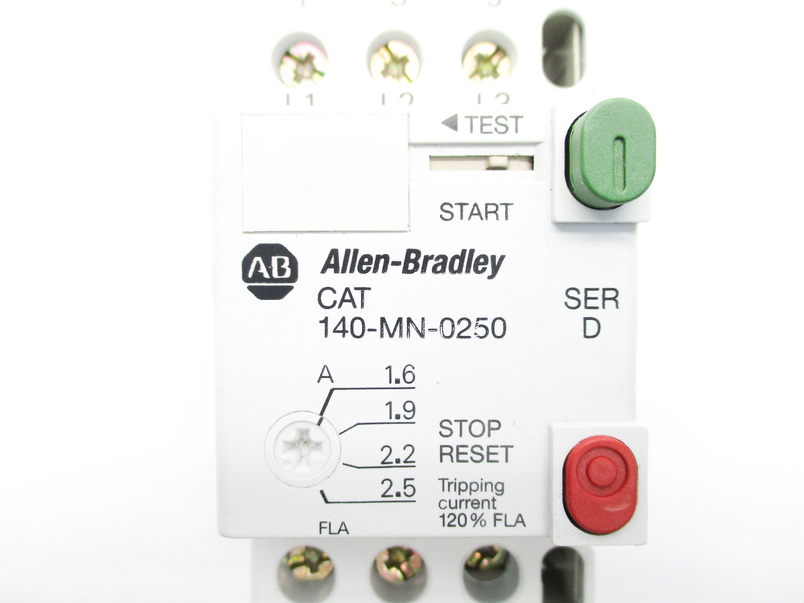 ALLEN BRADLEY 140-MN-0250 SER. D 600V 1.6-2.5A NSNP