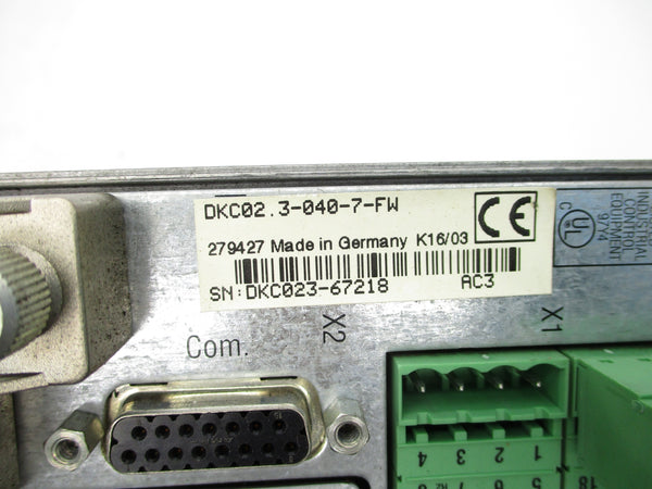 REXROTH DKC02.3-040-7-FW R911279427 200-480V 16A UNMP