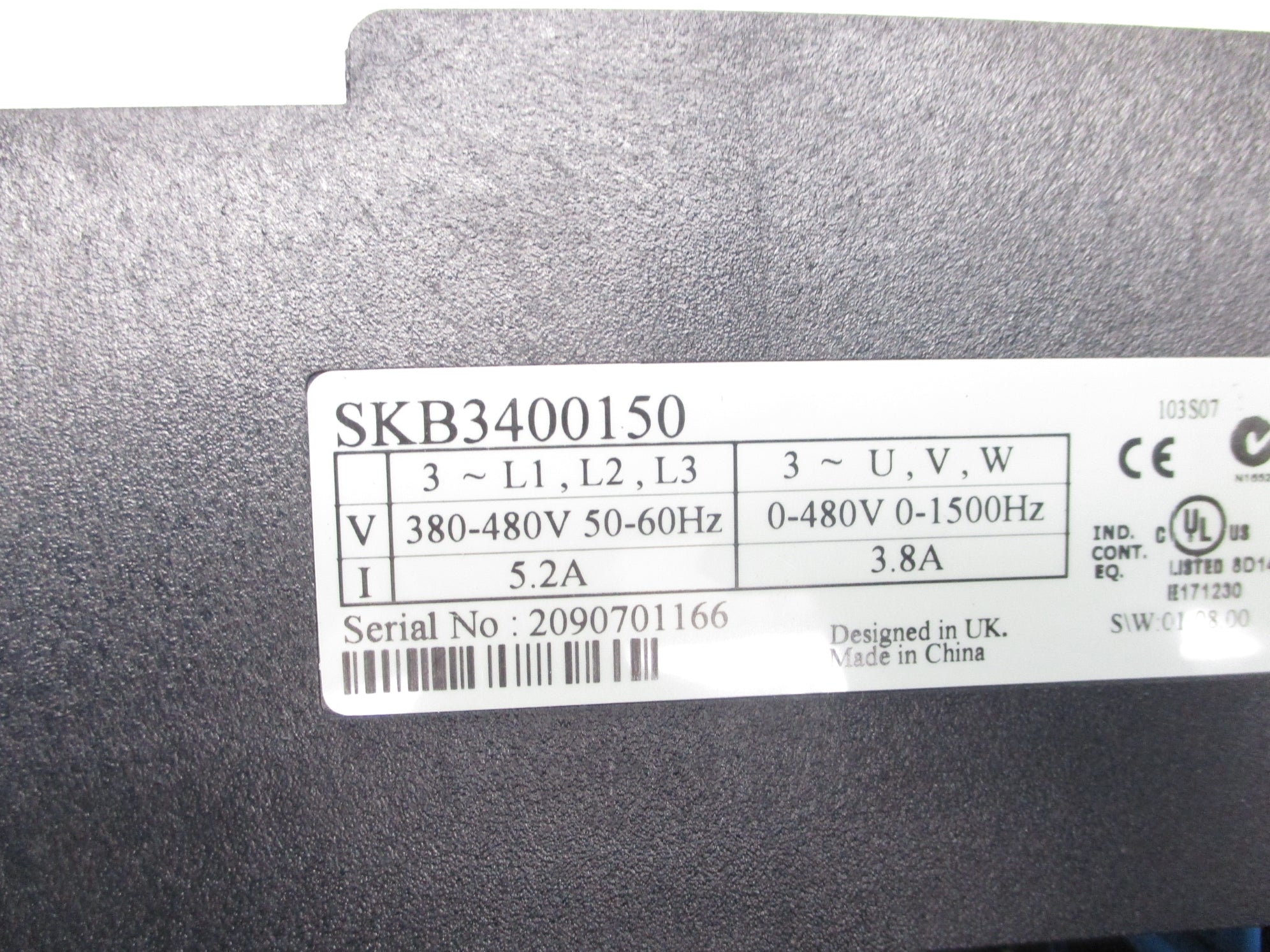 CONTROL TECHNIQUES SKB3400150 380-480V 5.2A NSNP