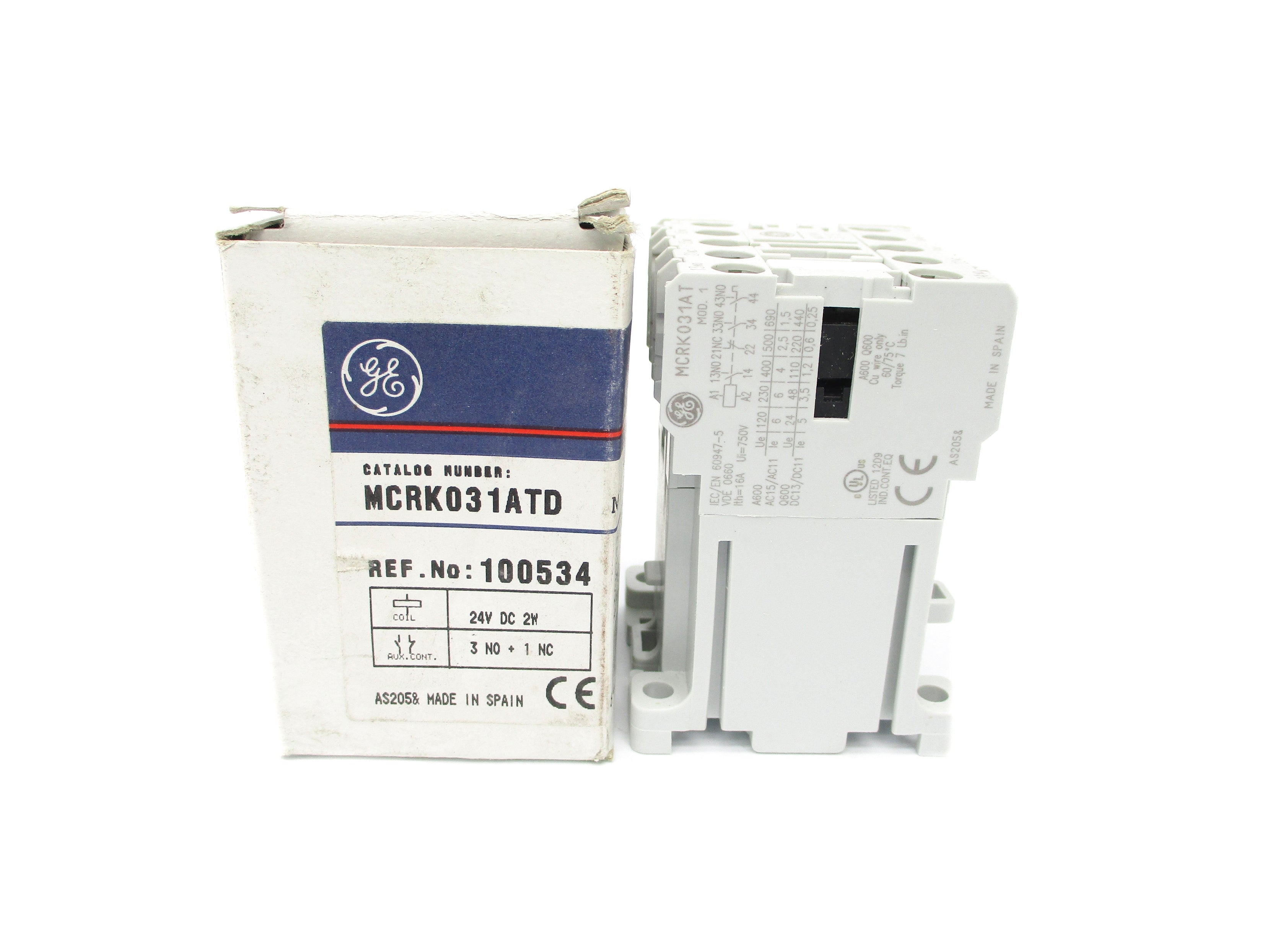 GENERAL ELECTRIC MCRK031ATD 24VDC NSMP