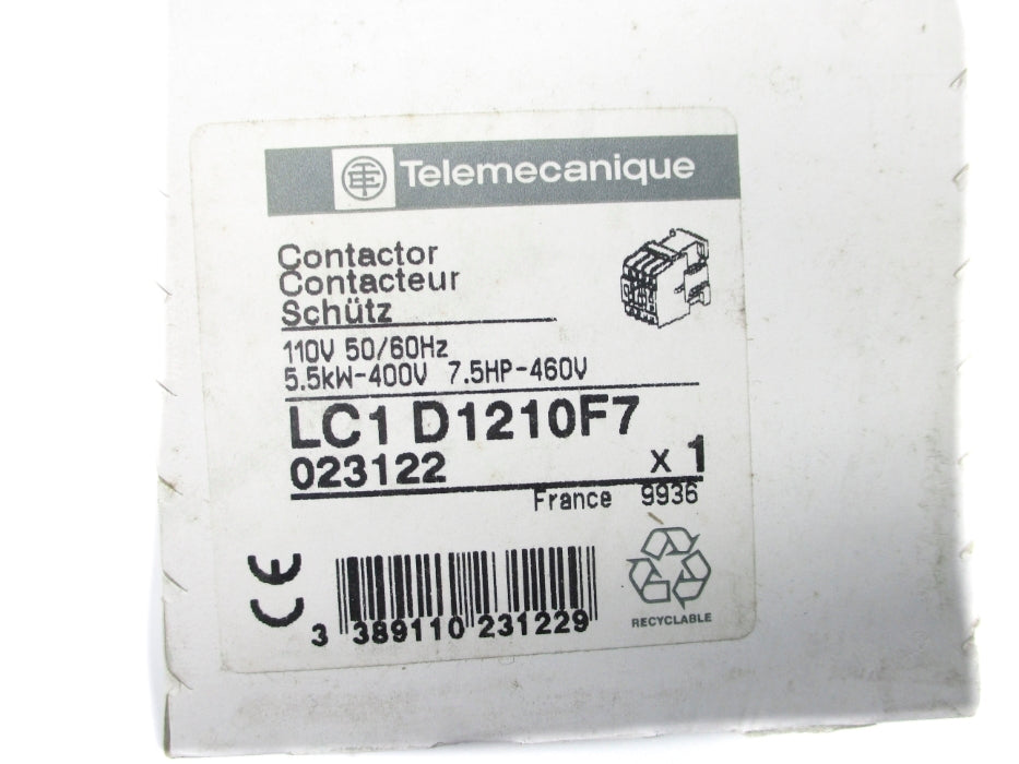 TELEMECANIQUE LC1D1210F7 110V NSFS