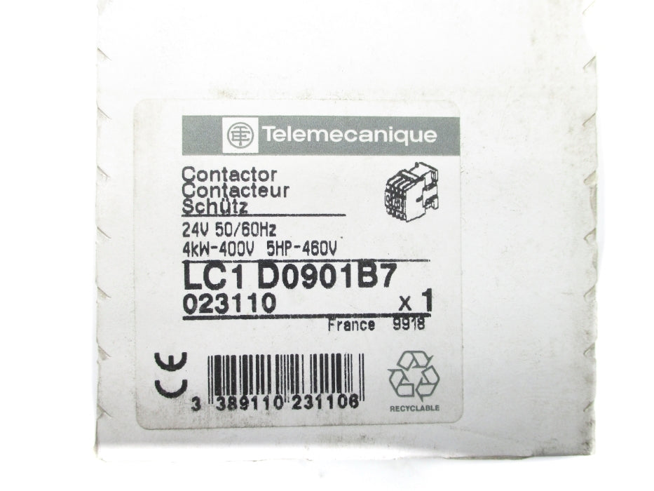 TELEMECANIQUE LC1D0901B7 24V NSFS