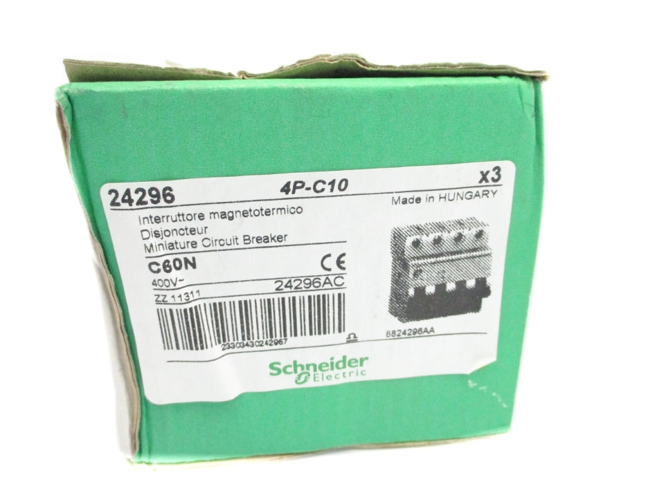 SCHNEIDER ELECTRIC 24296 400V 10A (PKG OF 3) NSMP