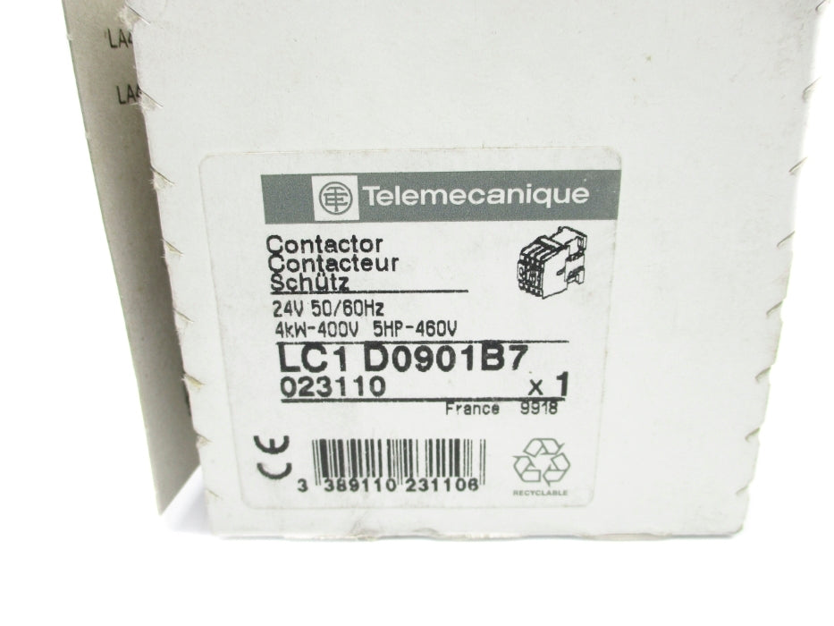 TELEMECANIQUE LC1D0901B7 24V NSMP