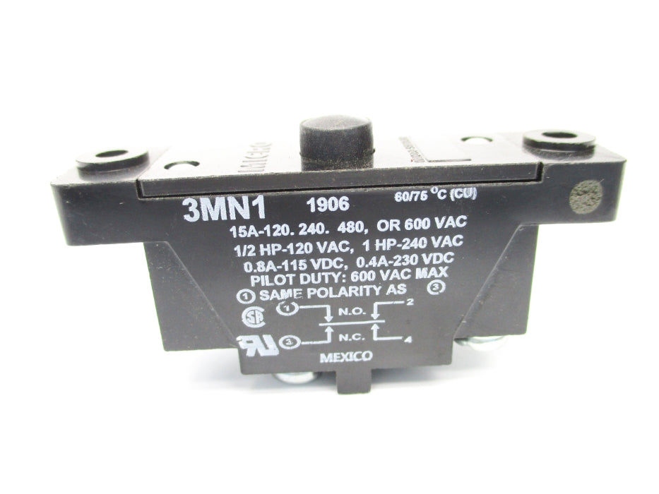 MICRO SWITCH 3MN1 600VAC 15A NSNP