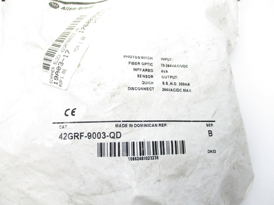 INDUSTRIAL SPARE PART 42GRF-9003-QD SER. B 70-264VAC/DC NSMP