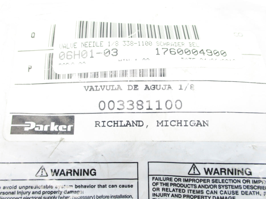 PARKER 003381100 NSMP