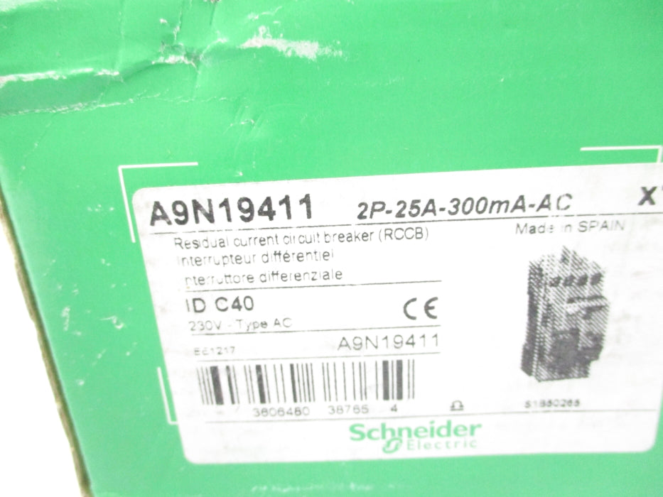SCHNEIDER ELECTRIC A9N19411 25A 230V NSMP