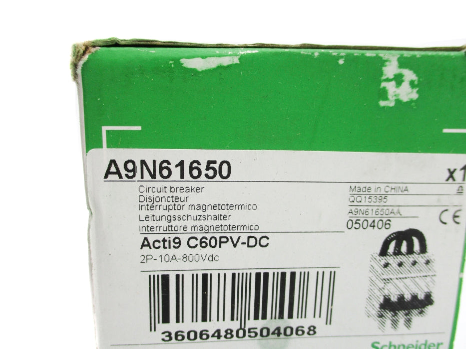 SCHNEIDER ELECTRIC A9N61650 10A 800VDC NSMP