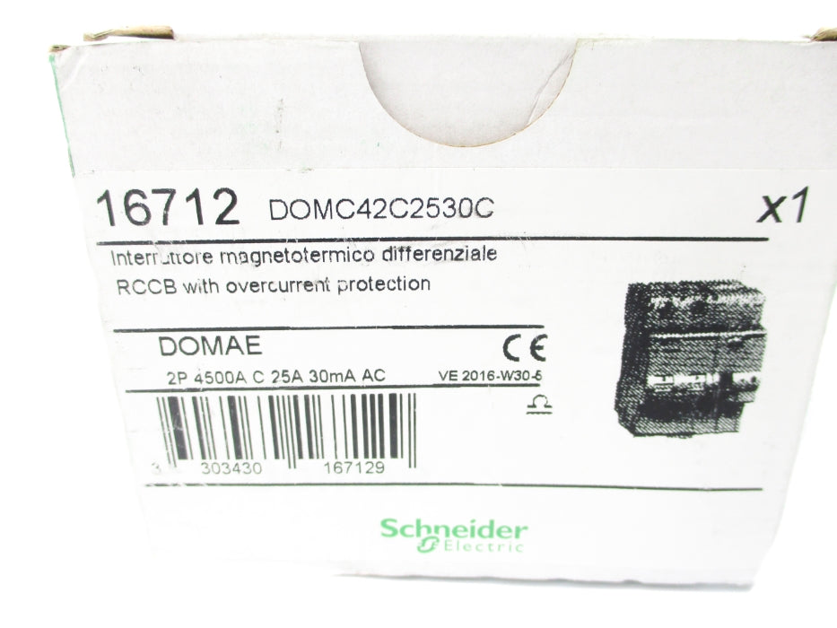 SCHNEIDER ELECTRIC 16712 DOMC42C2530C 25A 230V NSMP