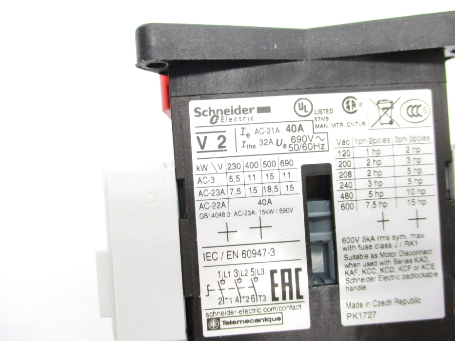 SCHNEIDER ELECTRIC V2 600V 40A NSNP